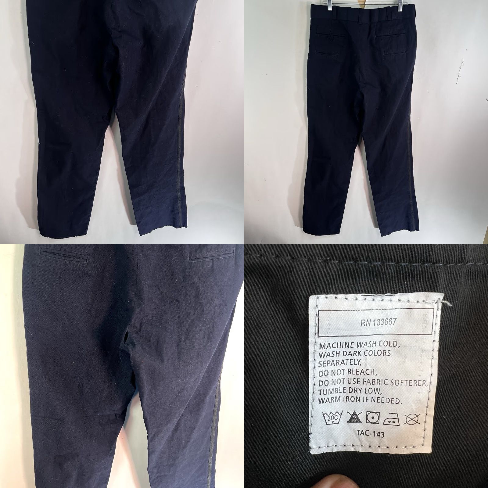 Vintage 5.11 Tactical Side Striped Trouser Pants Mens Size 36 Blue Striped Workwear 36x36 Size US 36 / EU 52 - 8 Thumbnail