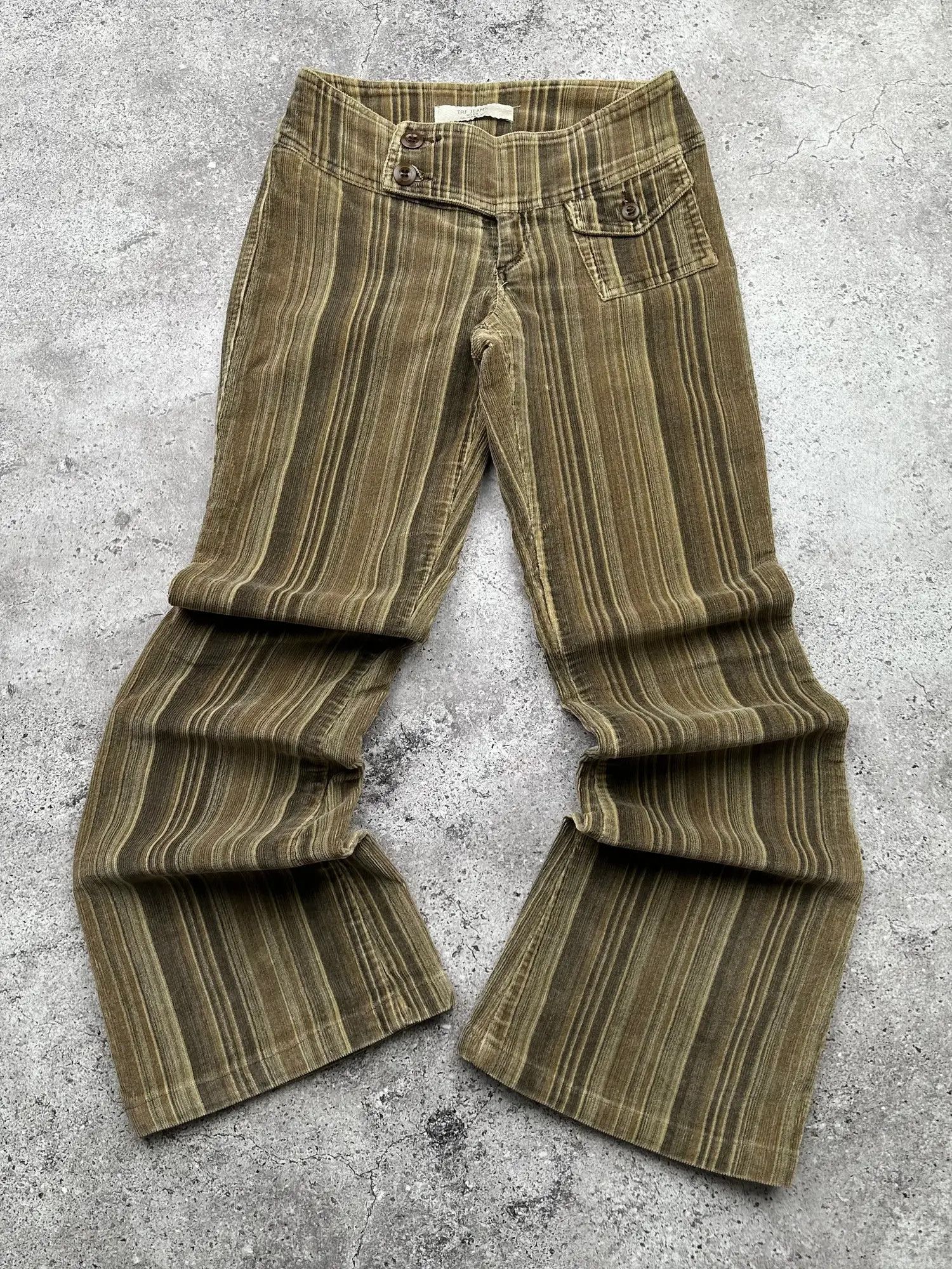 japanese label corduroy flare pants y2k - メルカリ