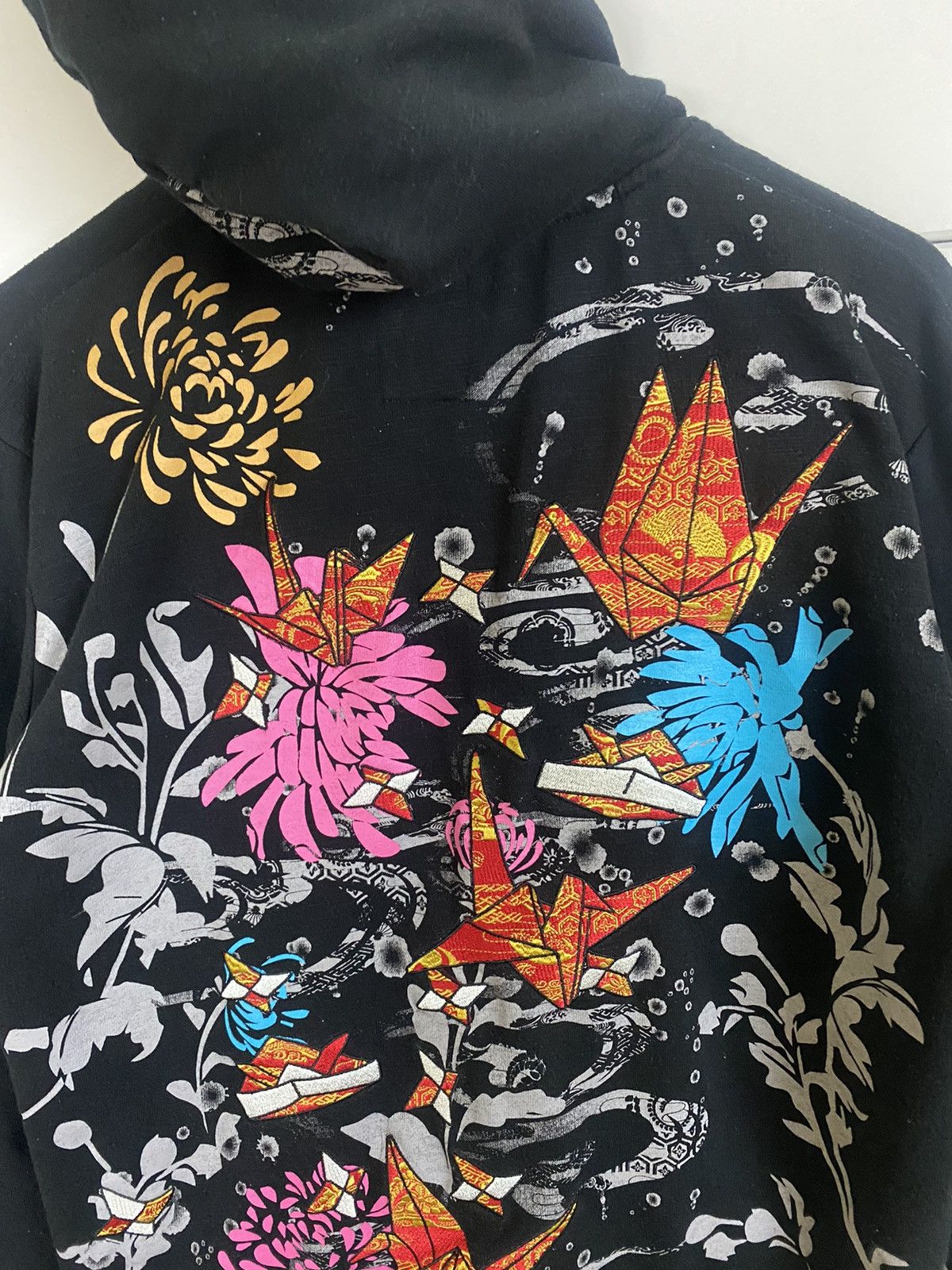 Japanese Brand × Vintage Vintage Sukajan Origami Hoodies Size US M / EU 48-50 / 2 - 6 Thumbnail