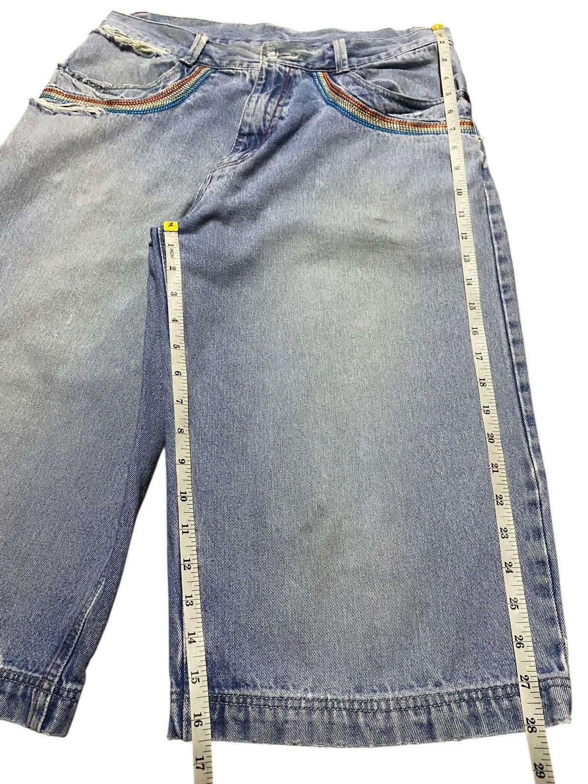 Other Vintage Japanese Brand Grunge Distressed Baggy Short Jeans Size US 32 / EU 48 - 7 Thumbnail