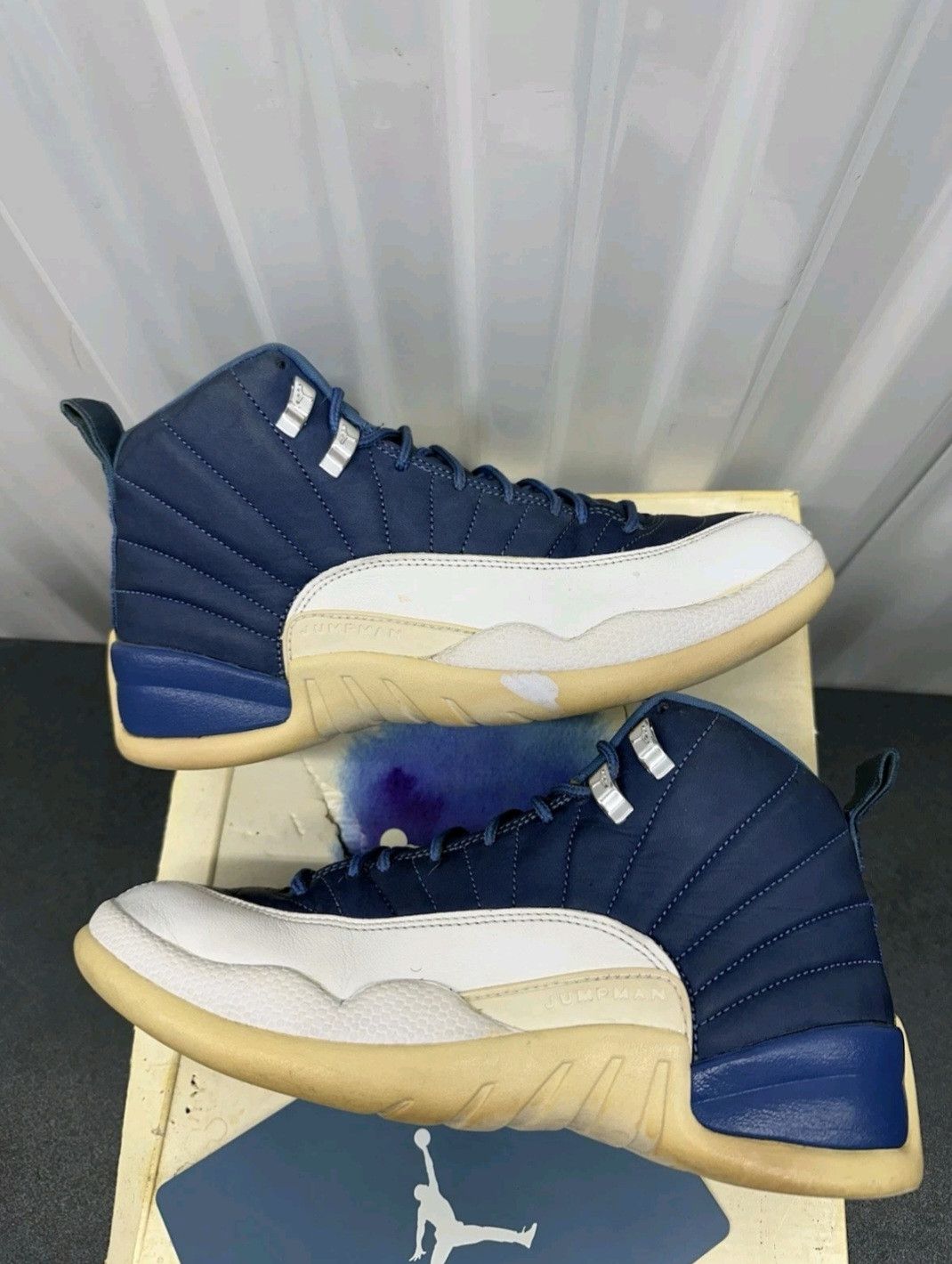 Jordan Brand Nike Air Jordan Retro 12 Indigo 130690404 Size 9 Men Size US 9 / EU 42 - 3 Thumbnail