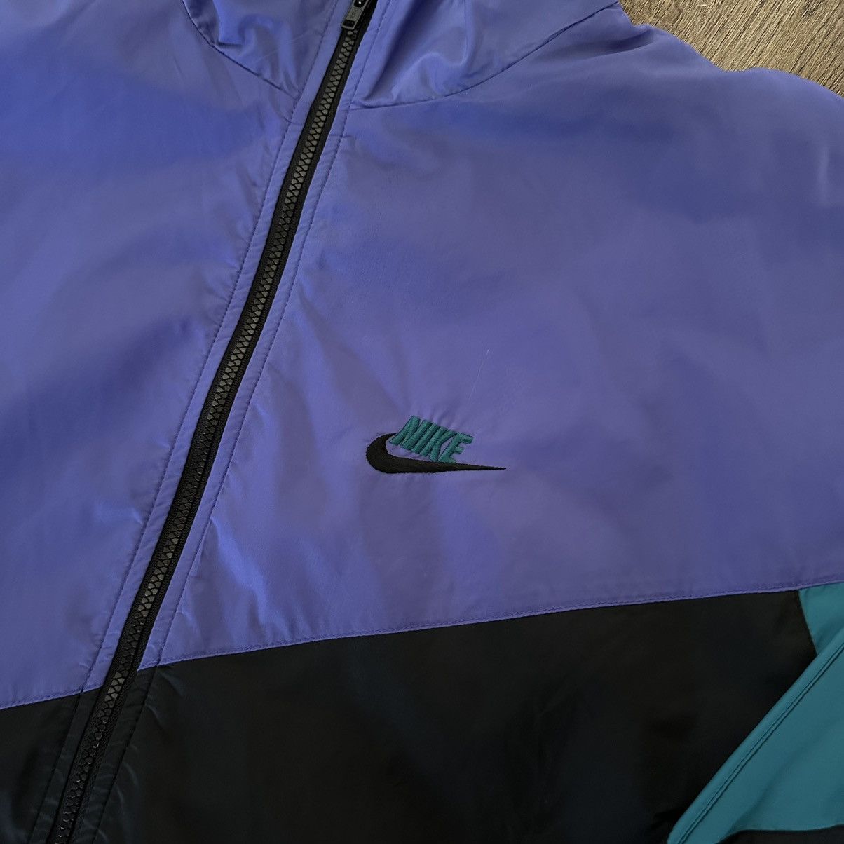 Nike × Vintage Vintage 90s Nike Windbreaker Size US L / EU 52-54 / 3 - 2 Thumbnail