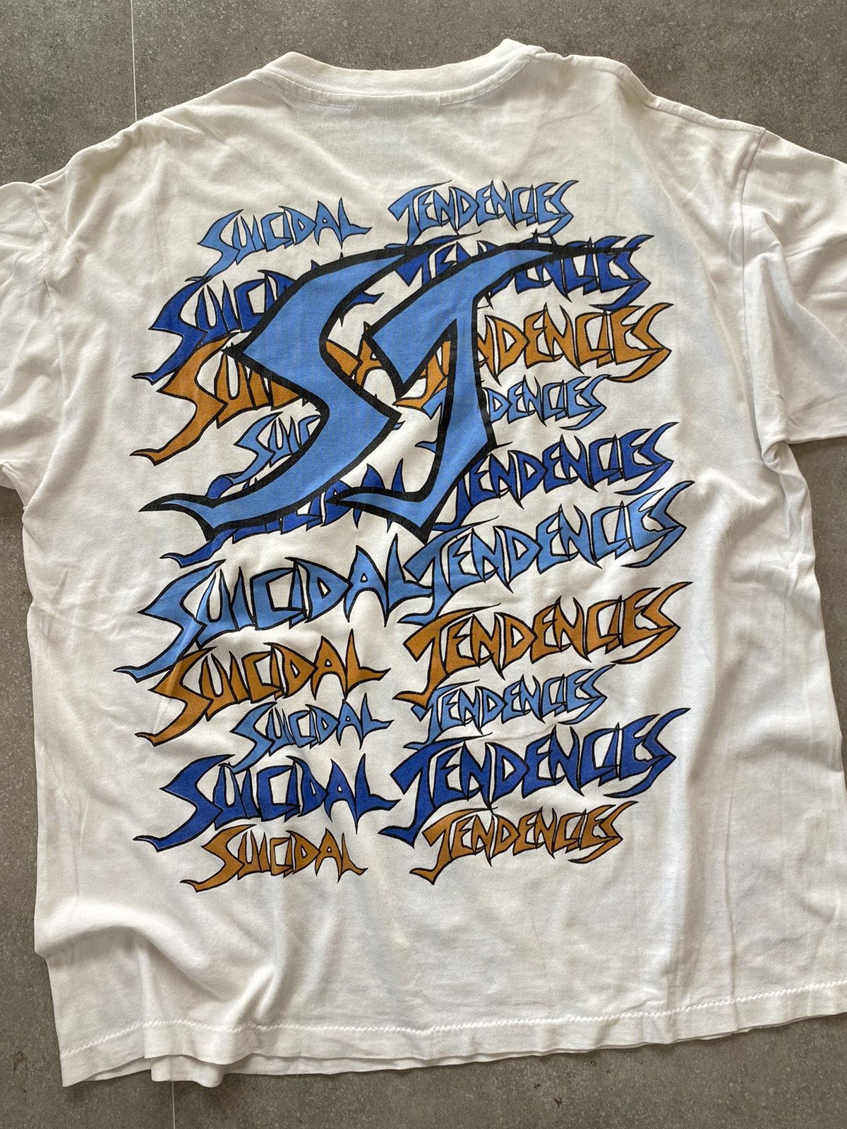 Band Tees × Giant × Vintage 90s Suicidal Tendencies - You Cant Bring Me Down AOP 1992’ Size US XL / EU 56 / 4 - 4 Thumbnail