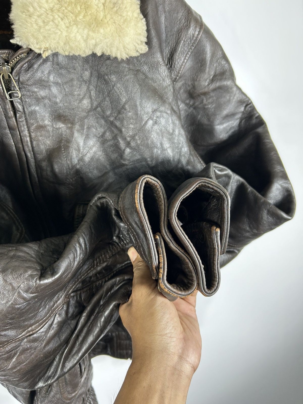 Leather ⚡️Vintage D’Homme A Homme A2 Leather Jacket Size US L / EU 52-54 / 3 - 8 Thumbnail