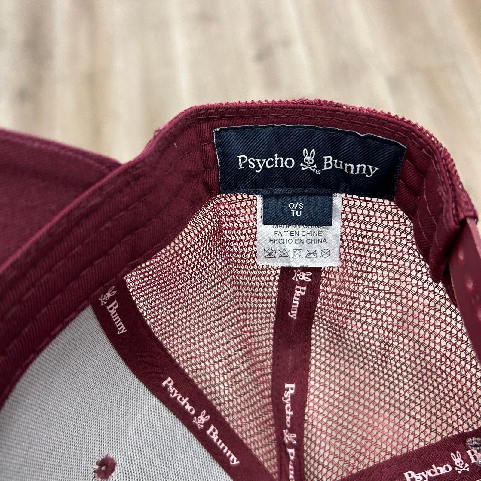 Psycho Bunny Psycho Bunny Maroon Burgundy Trucker Hat Cap Snapback B25 Size ONE SIZE - 5 Thumbnail