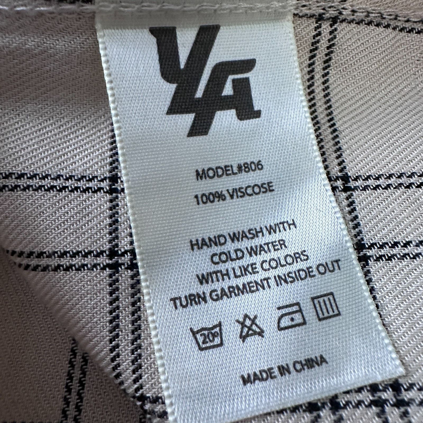 Other YoungLA Shirt Men’s XL Beige Checked Cowboy Cut Pearl Snap Size US XL / EU 56 / 4 - 7 Thumbnail