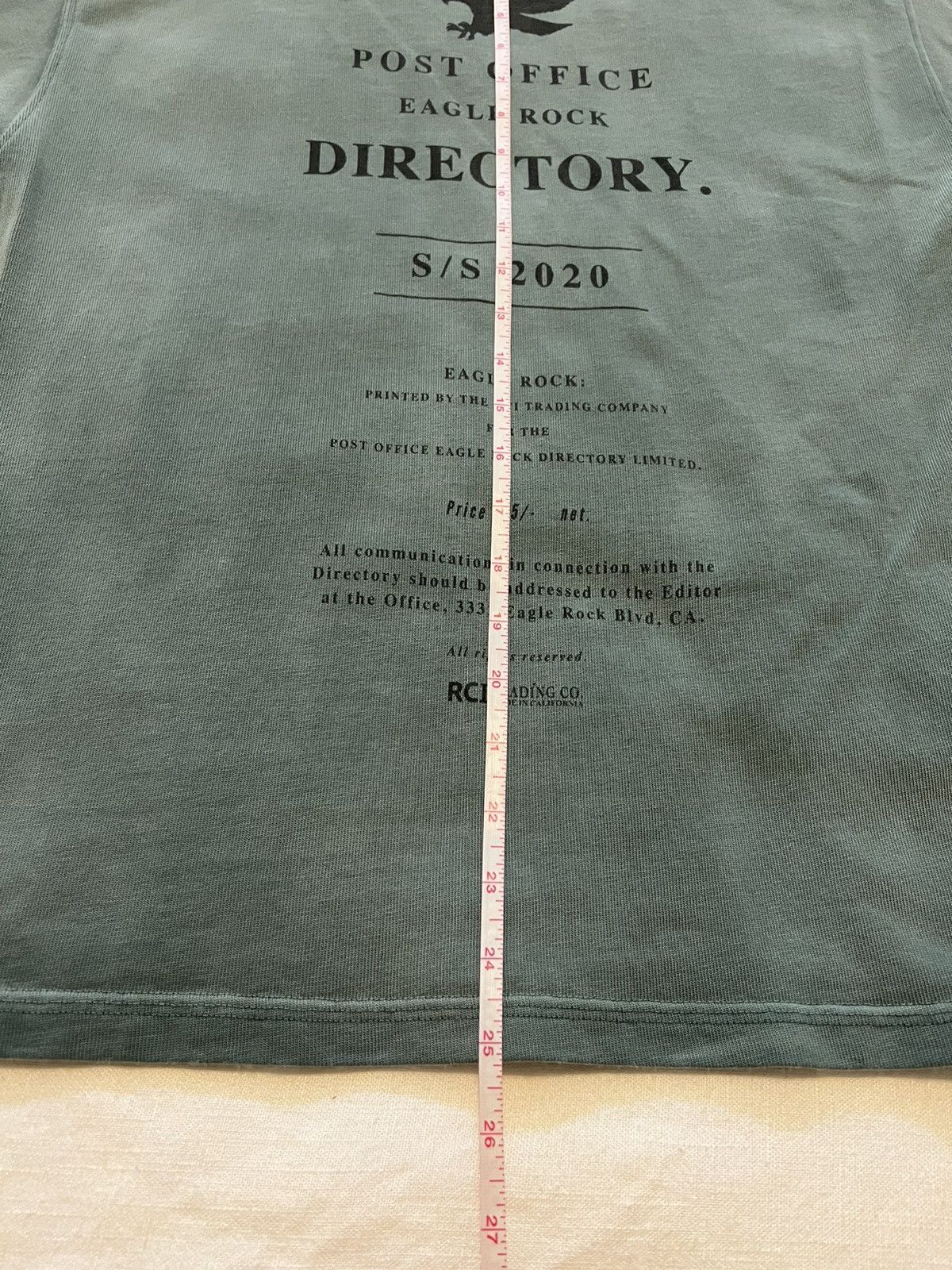 Reese Cooper Post Office Directory Aged Tee Size US S / EU 44-46 / 1 - 6 Thumbnail