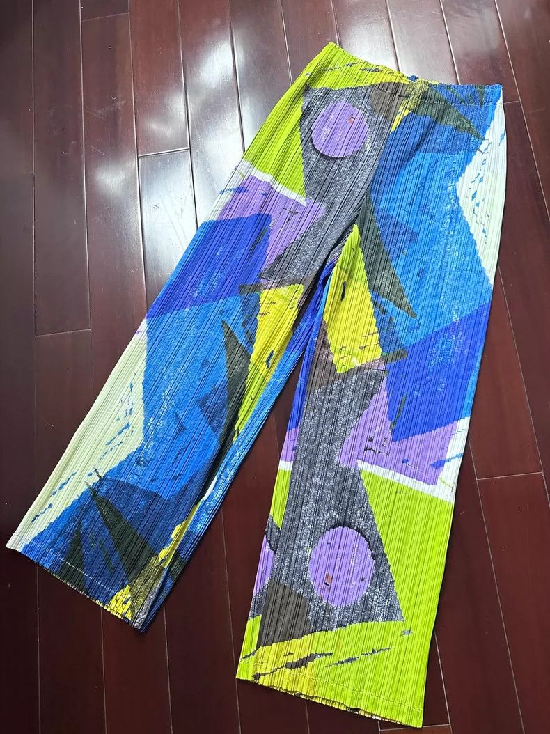 Issey Miyake Issey Miyake PP03-jf 694 Wide-Leg Pants - dmc Size US 30 / EU 46 - 1 Thumbnail