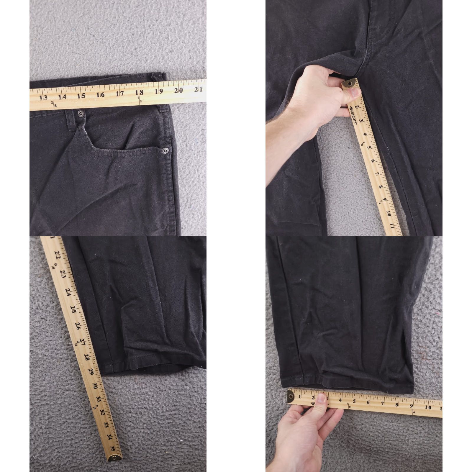 Dickies Dickies Jeans Mens 38x29 Black Denim Relaxed Straight Fit Work Workwear Jeans Mens 38 Black Denim Vintage No? Size US 38 / EU 54 - 8 Thumbnail