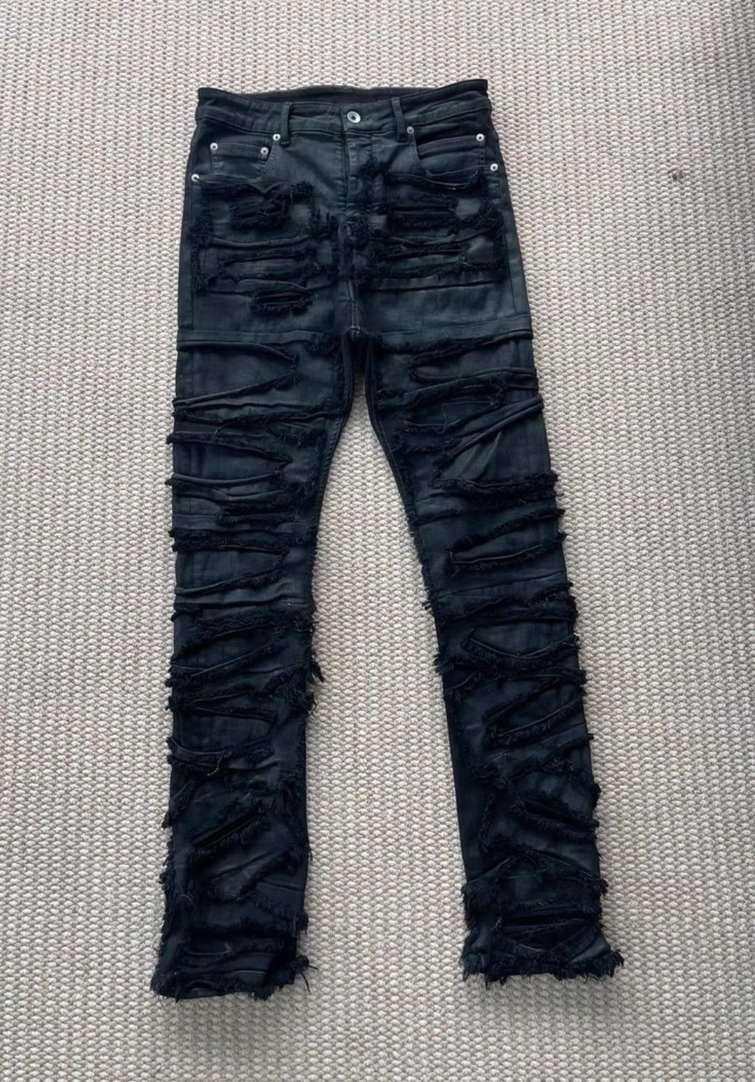 Rick Owens Rick Owens 21FW erosion destroys jeans | Grailed