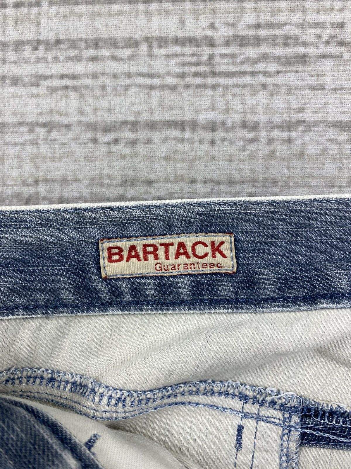 Japanese Brand × Vintage Vintage Bartack Double Knee Distressed Denim Pants Size US 32 / EU 48 - 12 Thumbnail