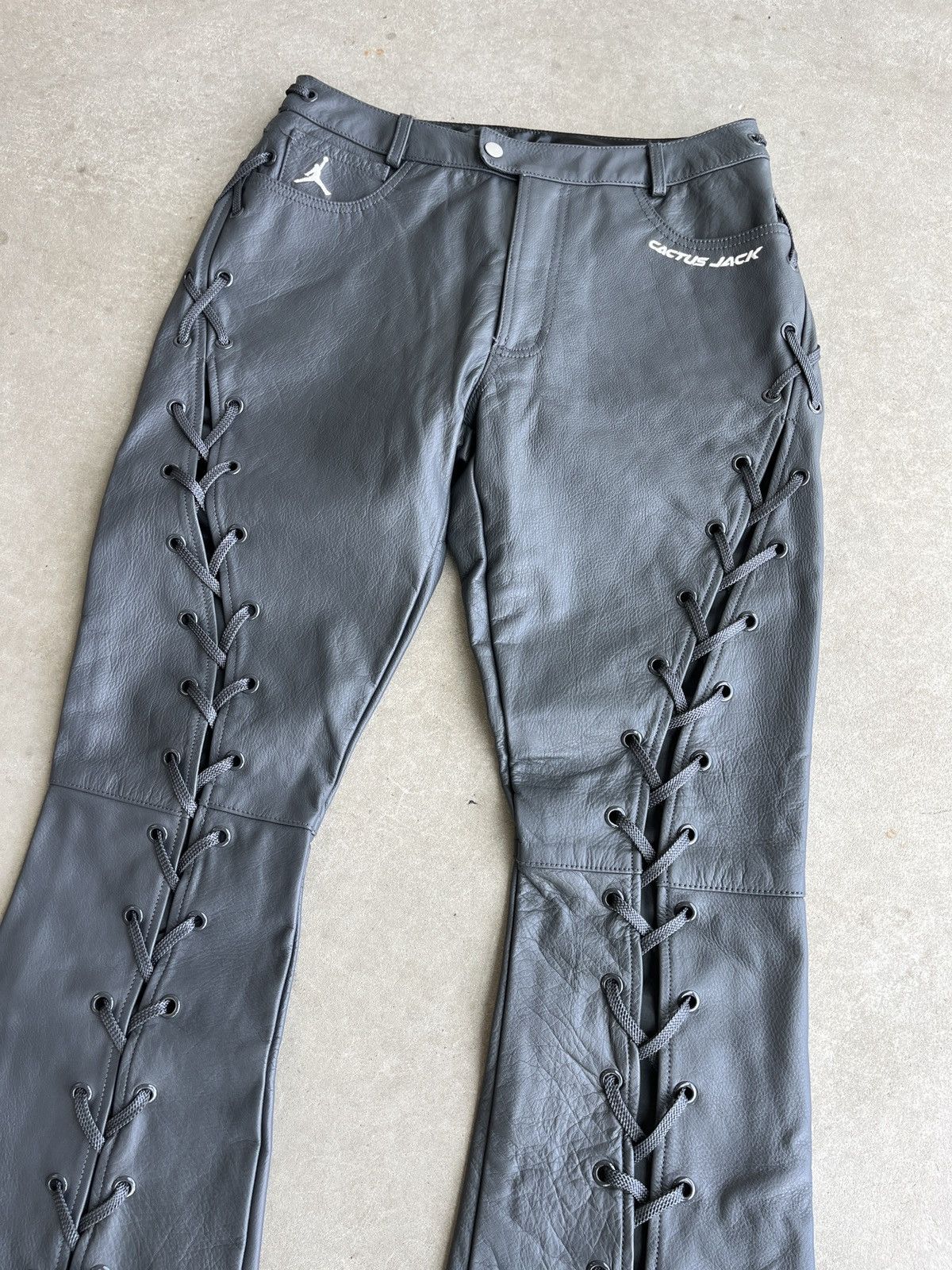 Jordan Brand × Travis Scott Jordan x Travis Scott Leather Pants (unisex) Size US 28 / EU 44 - 2 Thumbnail