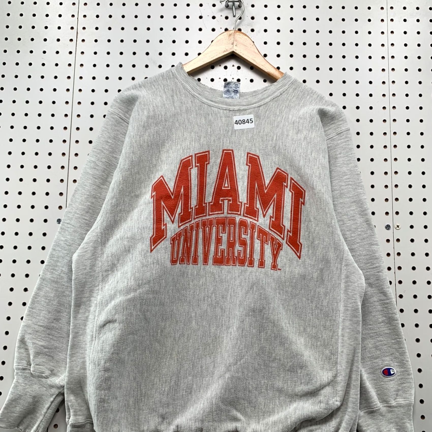 Champion VINTAGE Champion Shirt Mens XL Gray 90s Miami University Sweatshirt Reverse Weave 5x28 Size US XL / EU 56 / 4 - 4 Thumbnail