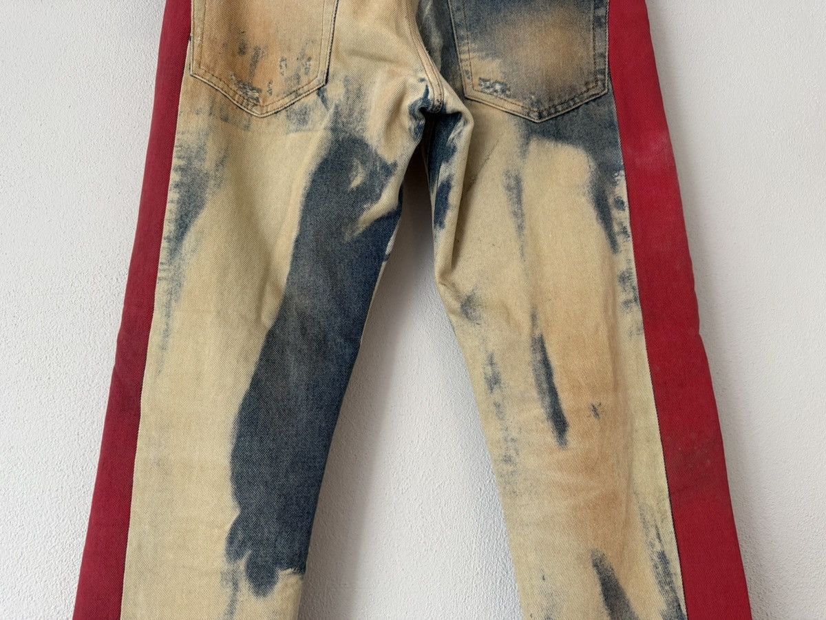 Off-White Bleached Side Stripe Jeans with Rope Belt Size US 31 - 12 Thumbnail