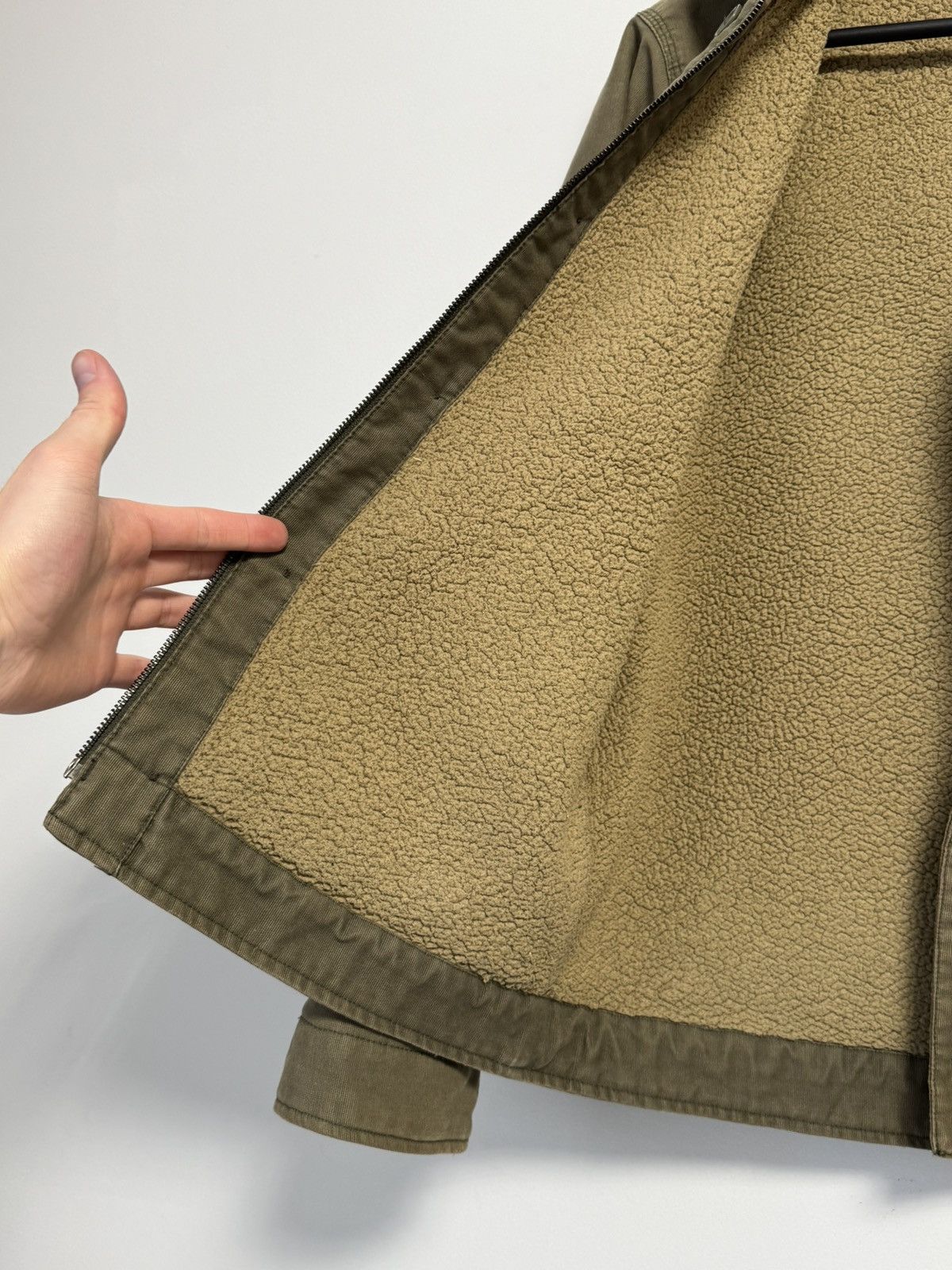 Carhartt Carhartt Men's Khaki Cotton Sheffield Jacket N-1 Style Size US S / EU 44-46 / 1 - 14 Thumbnail