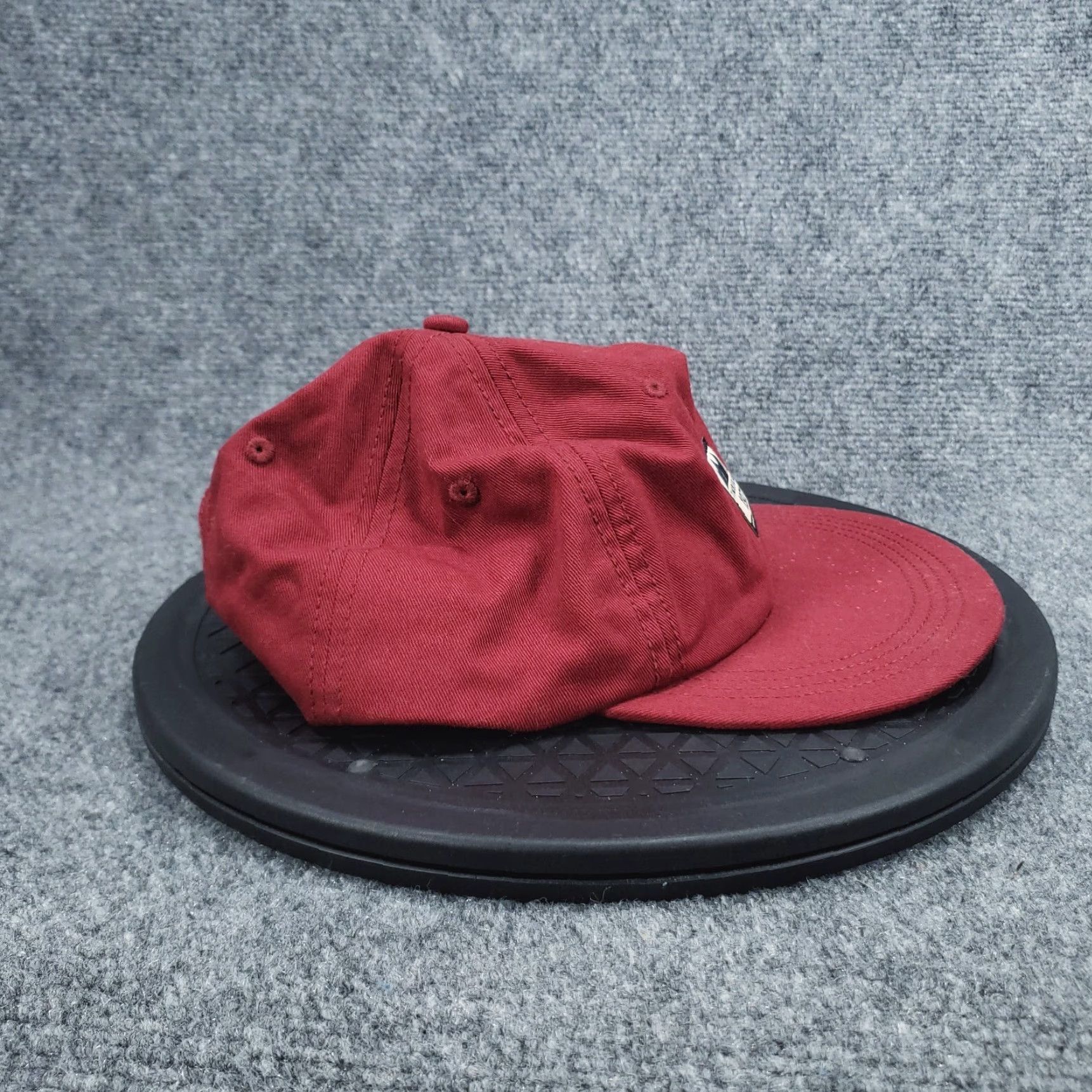 Timberland Timberland Cap Mens One Size Red Snapback Flat Brim Outdoor Hat Size ONE SIZE - 3 Thumbnail