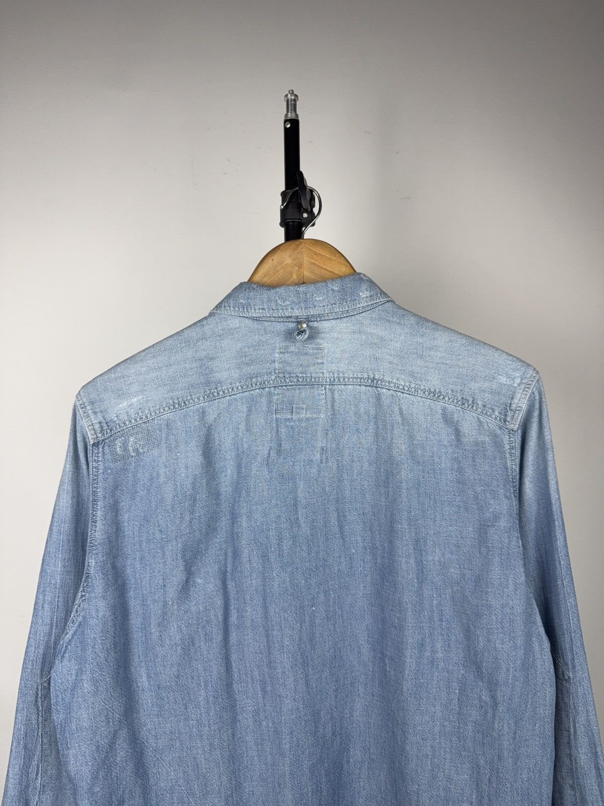 G-Star Retro 00s G-Star RAW Landon Distressed Denim Shirt L Size US L / EU 52-54 / 3 - 14 Thumbnail