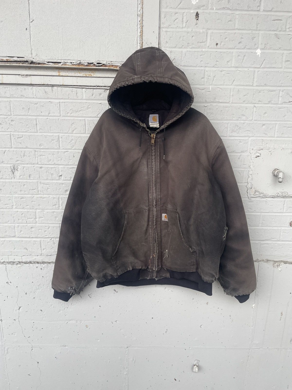 Carhartt Faded & Distressed Carhartt hooded active jacket Size US XXL / EU 58 / 5 - 3 Thumbnail