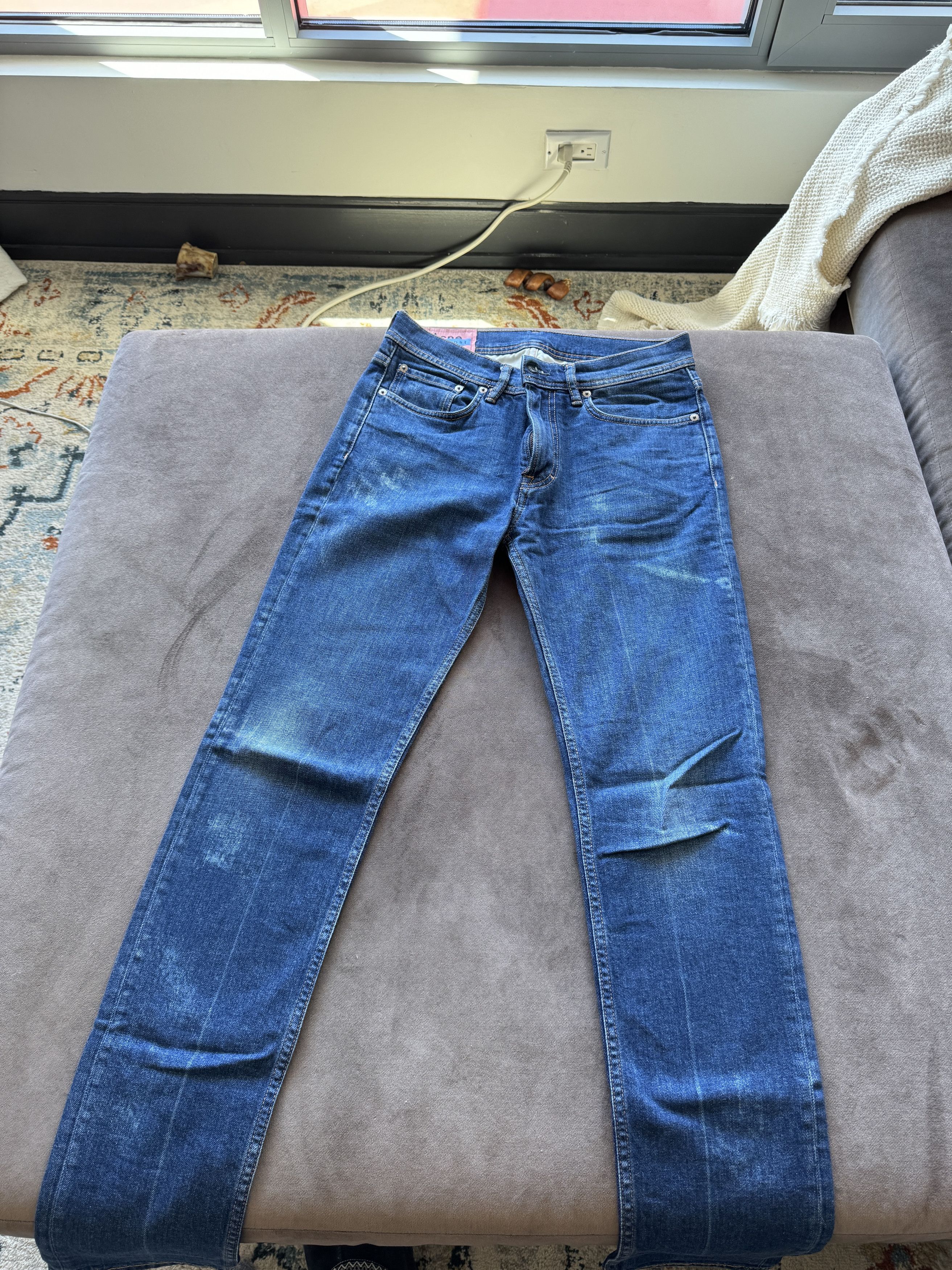 image of Acne Studios North 30 W 32 L in Blue Crease, Men's