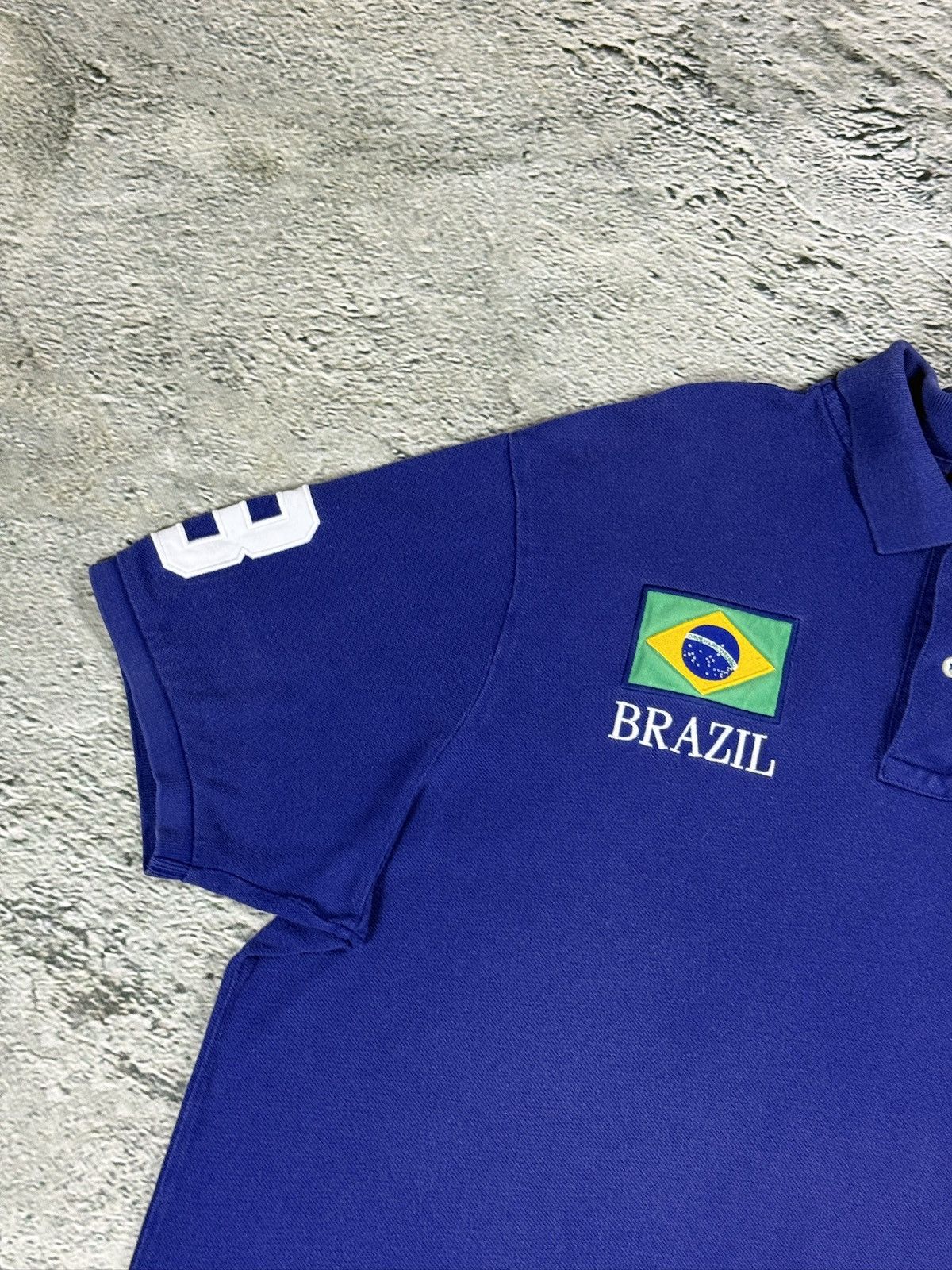Ralph Lauren Chief Keef Polo Ralph Lauren vintage Brazil big pony Navy Size US XL / EU 56 / 4 - 2 Thumbnail