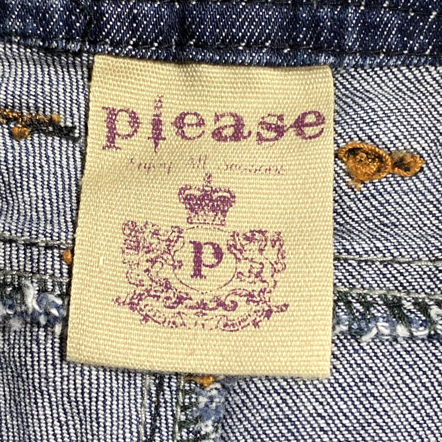 Vintage VINTAGE Please Italy Distressed Denim Jeans Low Rise Skinny Womens Small 29x32.5 Blue Grunge Size 28" / US 6 / IT 42 - 5 Thumbnail