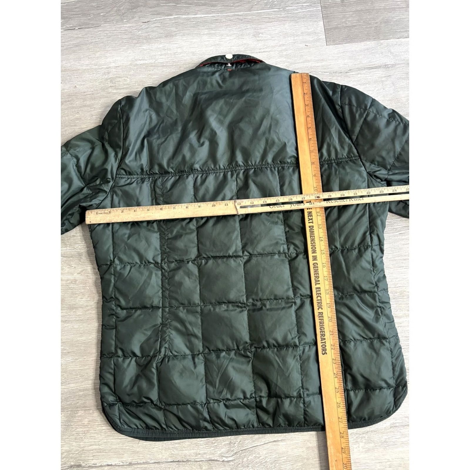 J.Lindeberg J.Lindeberg Jacket Mens XL Green Quilted Shacket Snap Front Padded Lined Size US XL / EU 56 / 4 - 5 Thumbnail