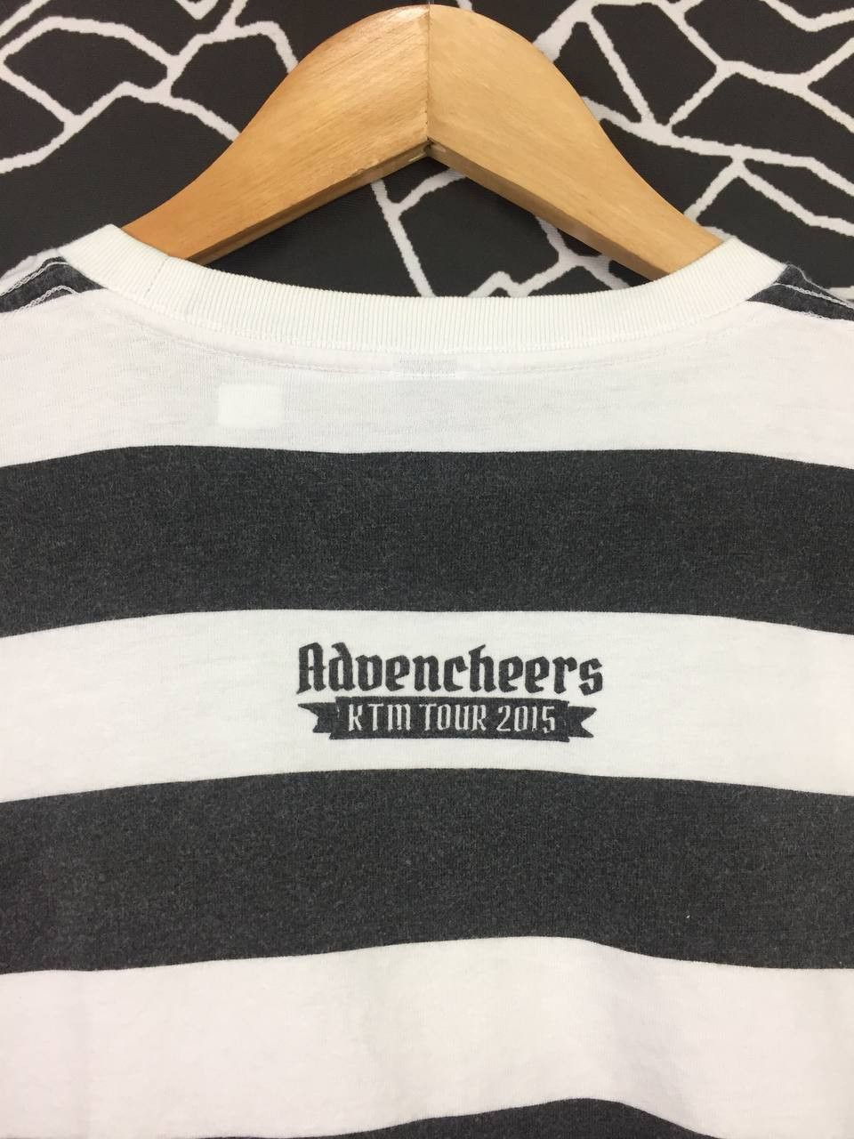 Band Tees KTM Advencheers Tour 2015 Stripe Grunge Streetwear Tee Size US L / EU 52-54 / 3 - 7 Thumbnail