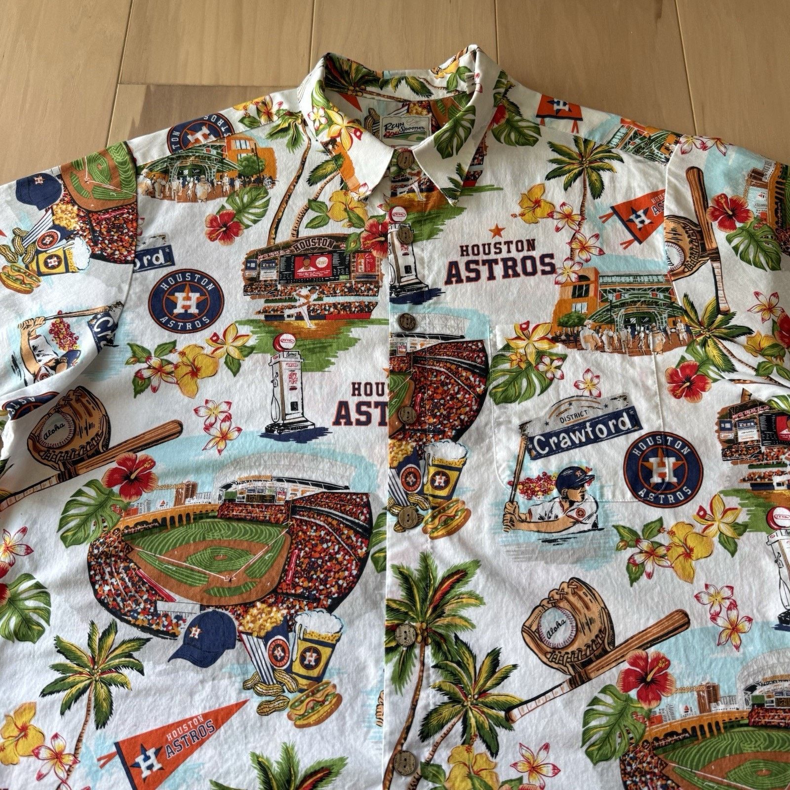 MLB × Reyn Spooner Houston Astros Reyn Spooner Shirt XL Multicolor MLB Baseball Size US XL / EU 56 / 4 - 3 Thumbnail