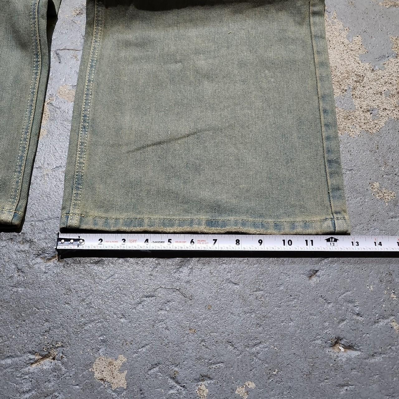 Japanese Brand Baggy Light Blue/Khaki Wide leg denim Size US 32 / EU 48 - 5 Thumbnail