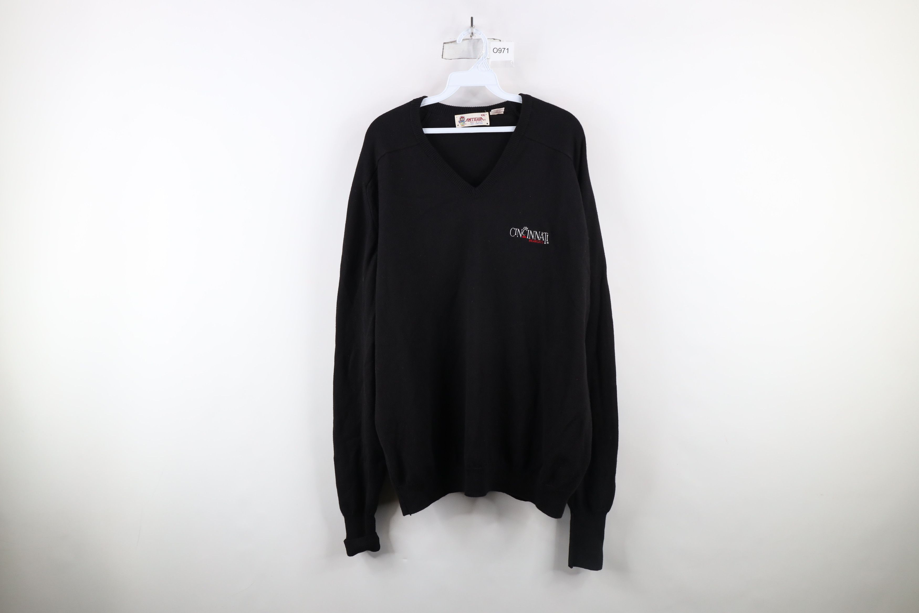 Vintage Vintage 90s University of Cincinnati Knit Sweater Black USA Size US XXL / EU 58 / 5 - 1 Thumbnail