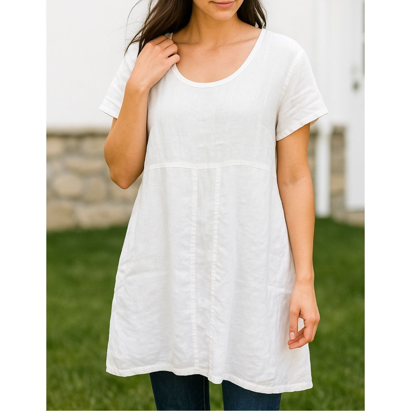 linen midi dress summer Yellow Midi Dress for Summer