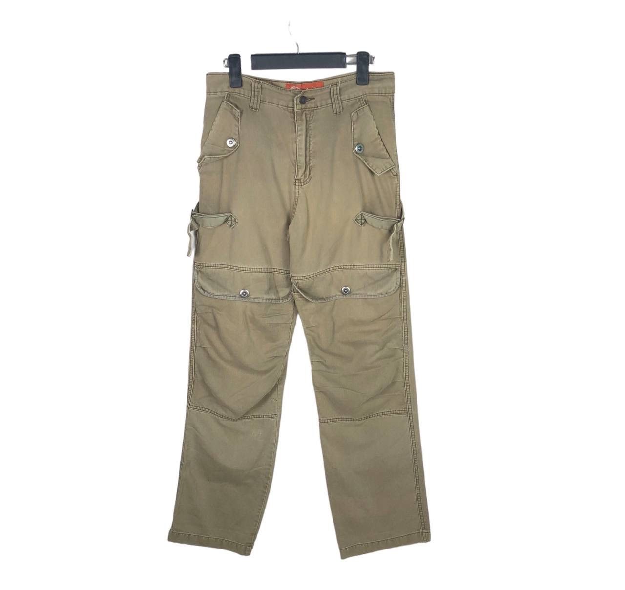 Vintage Japanese Parachute Cargo Pants Army Loose Trousers