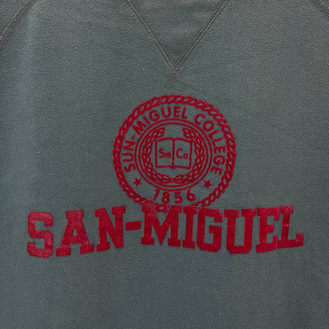 United Arrows SAN MIGUEL COLLEGE Crew Neck Sweatshirt #2646/26 Size XL / US 12-14 / IT 48-50 - 3 Thumbnail