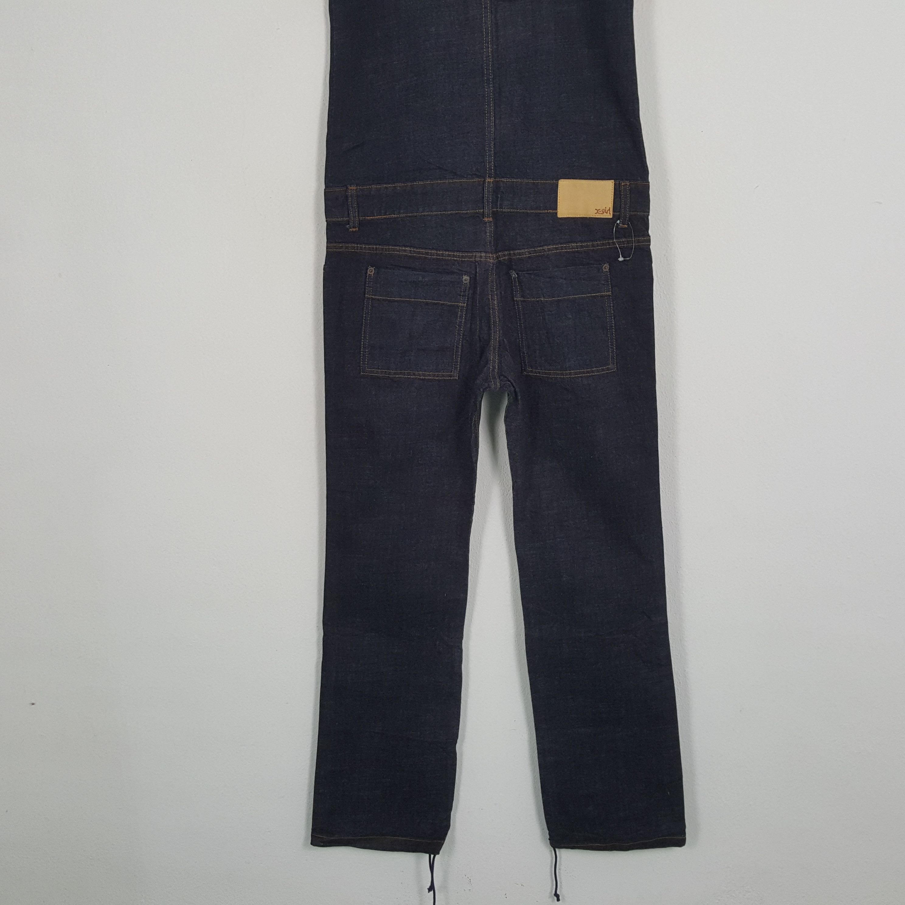 Vintage Vintage X-GIRL Japanese Fashion Brand Overall Denim Jeans Size 35" - 6 Thumbnail