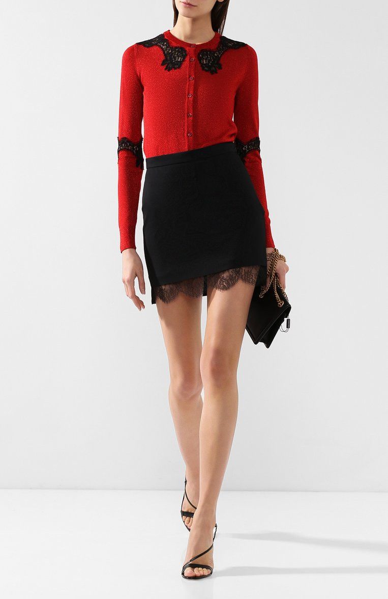 Dolce & Gabbana o1y0925 Cardigan in Red/Black Size XS / US 0-2 / IT 36-38 - 4 Thumbnail