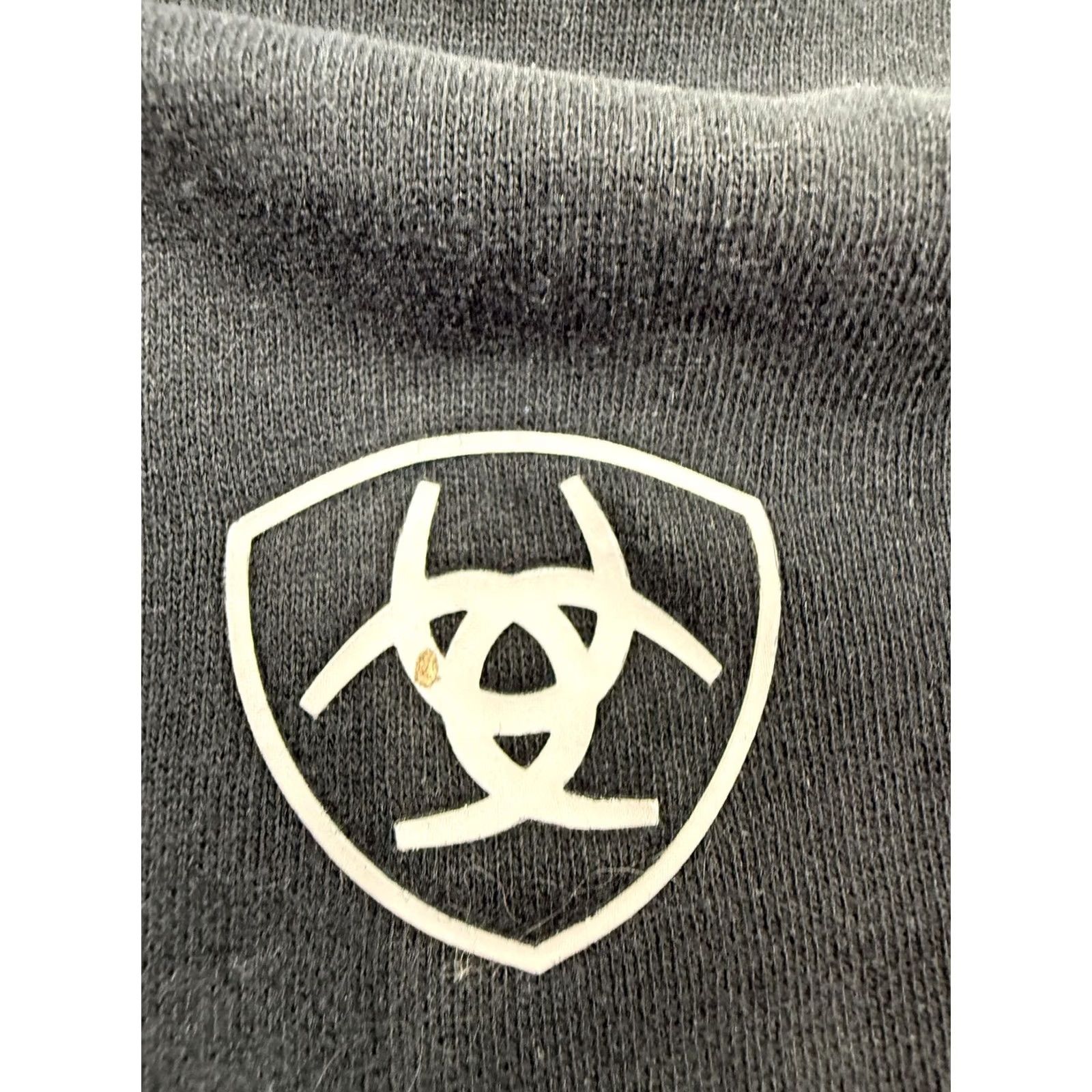 Ariat VINTAGE? No. Ariat Hoodie Sweatshirt Mens M Black Fleece Pullover Logo Kangaroo Pocket Shirt Size US M / EU 48-50 / 2 - 4 Thumbnail