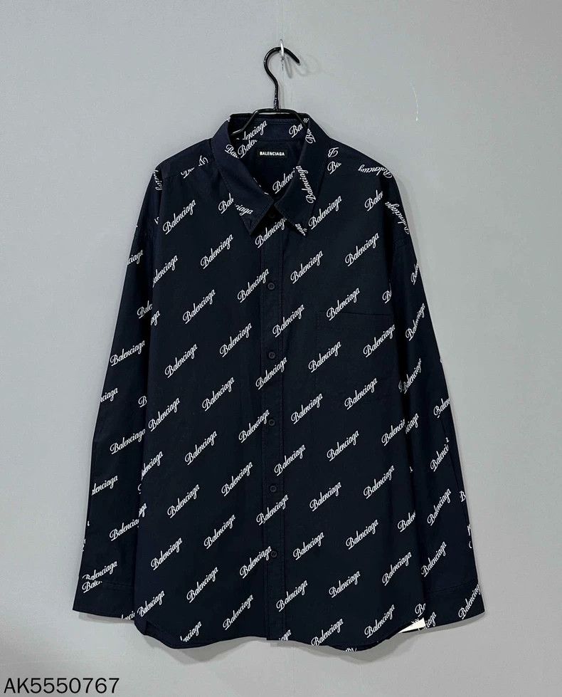Balenciaga Balenciaga size 41 Black bullet-screen monogrammed logo shi Size US XS / EU 42 / 0 - 1 Thumbnail
