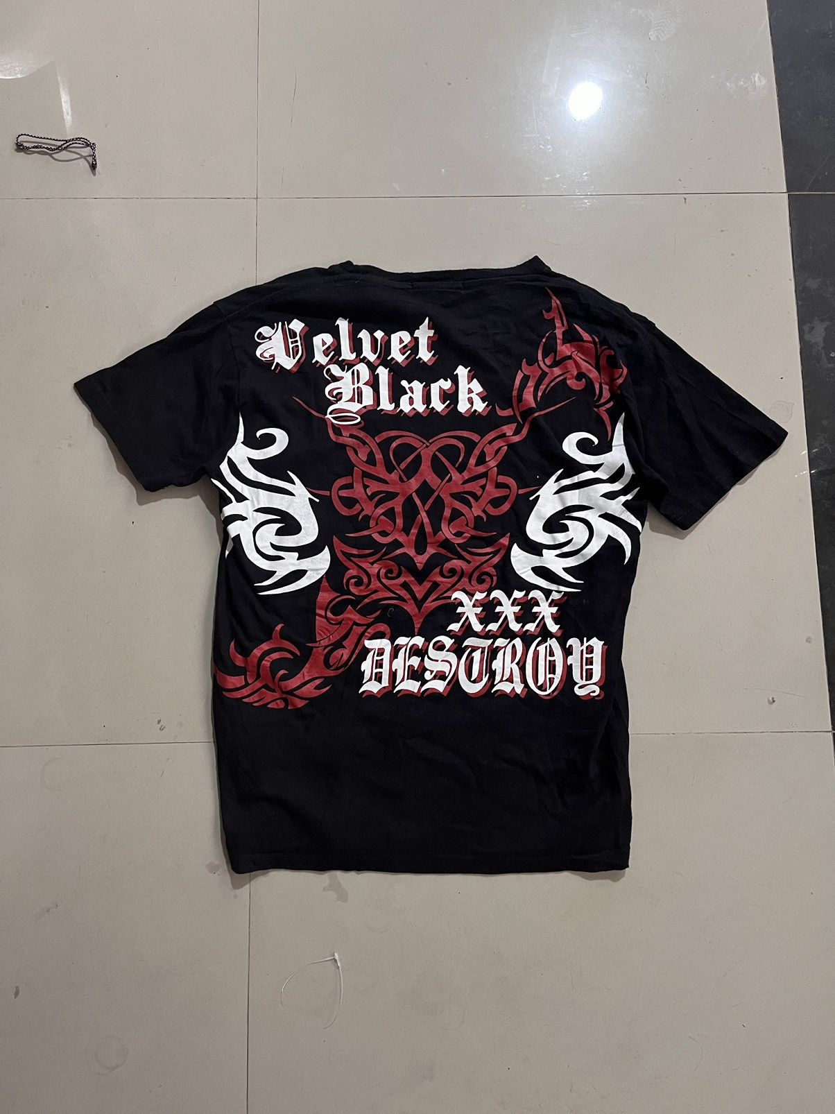 20471120 × Affliction × Japanese Brand JAPANESE Y2K BULLET NOISE TRIBAL POEM TEE Size US S / EU 44-46 / 1 - 2 Thumbnail