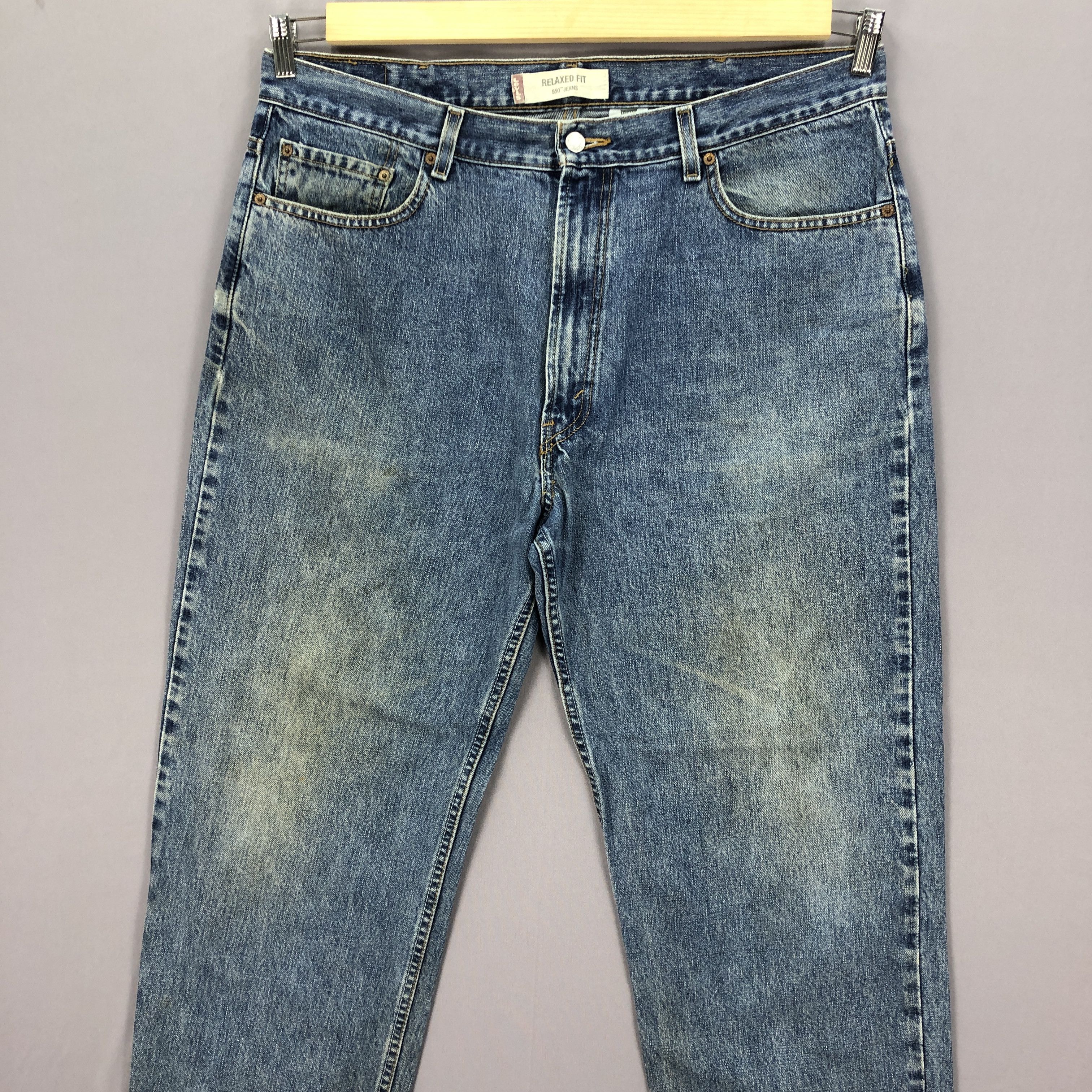 Levi's Vintage Y2K Levis 550 Jeans Levi's Faded Stone Wash Denim Size US 38 / EU 54 - 3 Thumbnail
