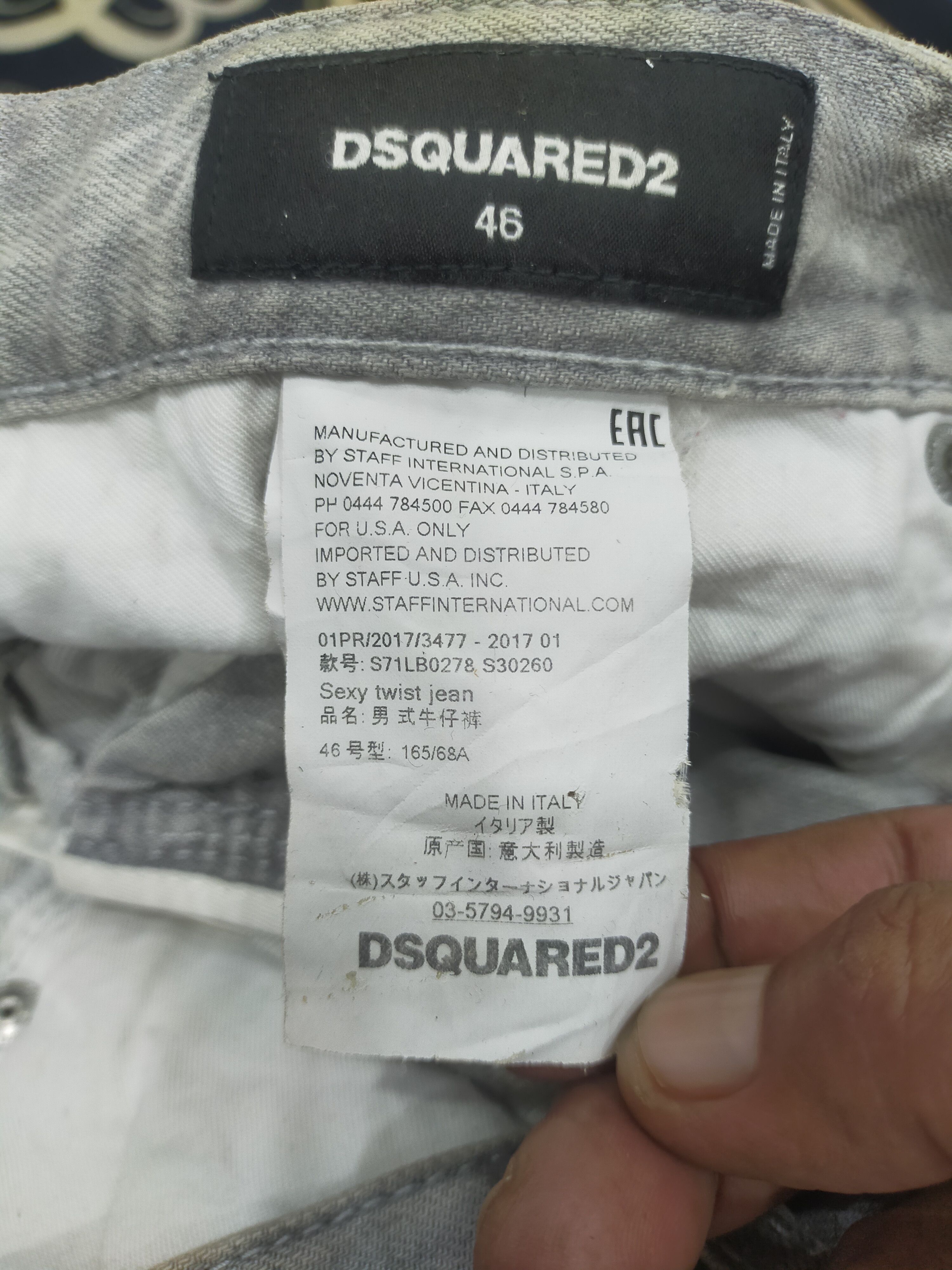 Dsquared2 × Japanese Brand × Le Grande Bleu (L.G.B.) Dsquared Sexy Twist Jean Size US 33 - 10 Thumbnail