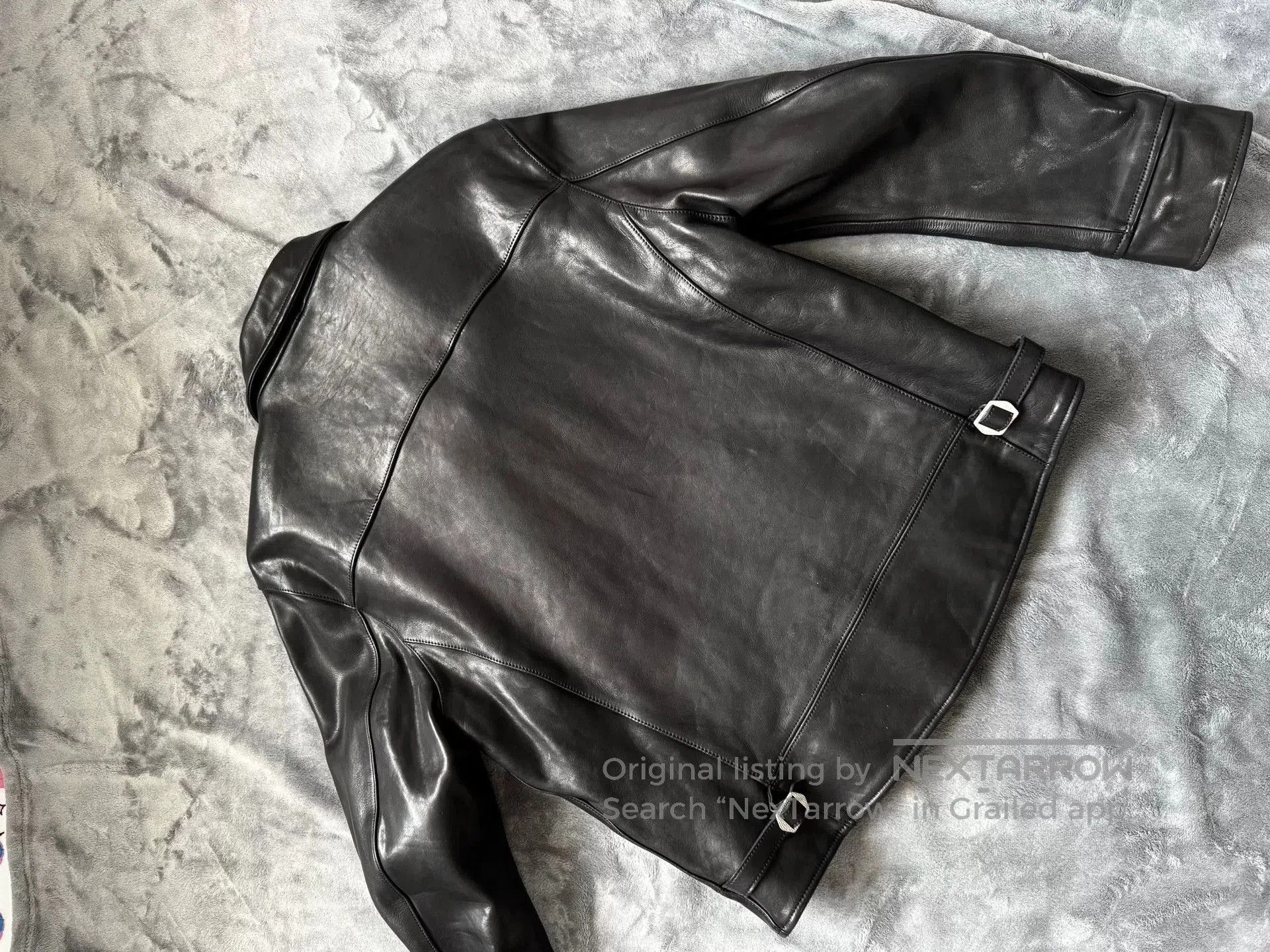 Vintage JS02 Men's Horsehide Leather Jacket. Size US XXL / EU 58 / 5 - 4 Thumbnail