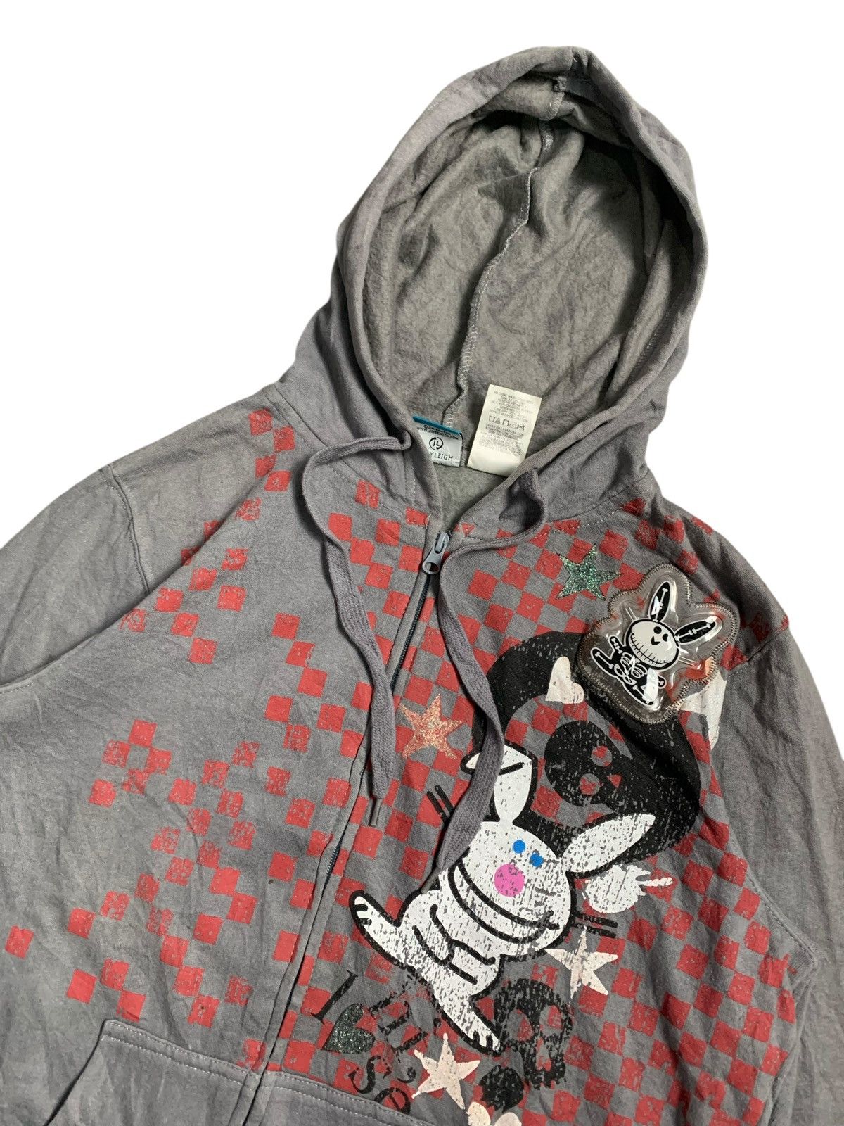 Beauty Beast JIM BENTON BUNNY SKULL ZIP HOODIE IFSIX LGB KMRII PUNK STYLE Size US L / EU 52-54 / 3 - 2 Thumbnail