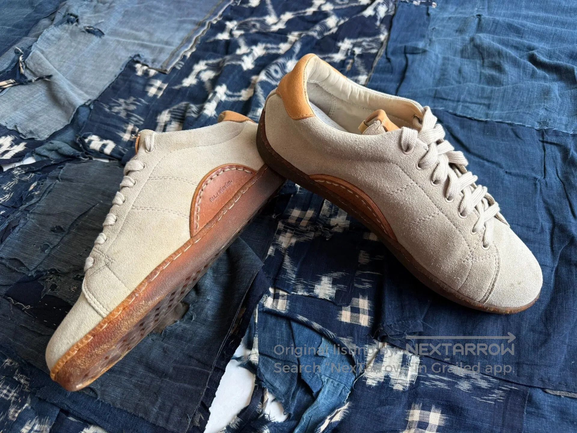 Visvim visvim foley folk sneakers in orange. Size US 11 / EU 44 - 2 Thumbnail