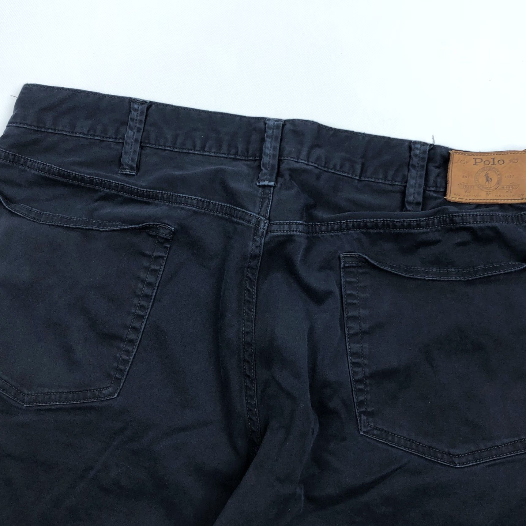 Polo Ralph Lauren Polo Ralph Lauren Men's Navy Blue Varick Slim Straight Leg Pants 38x30 Size 38 Regular Navy Blue Chino Straight 5-Pocket Design Size US M / EU 48-50 / 2 - 6 Thumbnail
