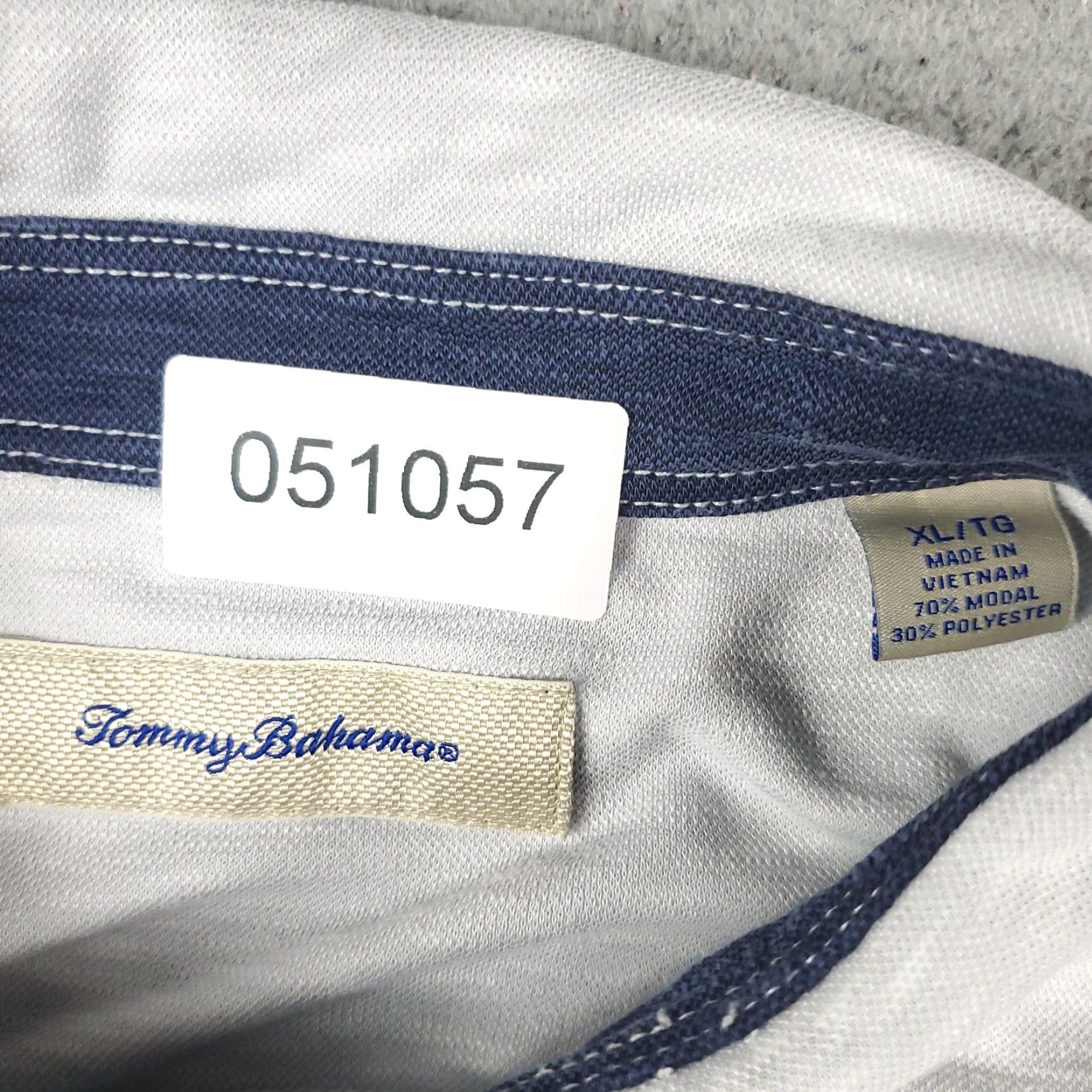 Tommy Bahama Tommy Bahama Polo Shirt Mens XL Gray Regular Short Sleeve Polo Shirt Casual Button Logo Classic Golf Size US XL / EU 56 / 4 - 7 Thumbnail