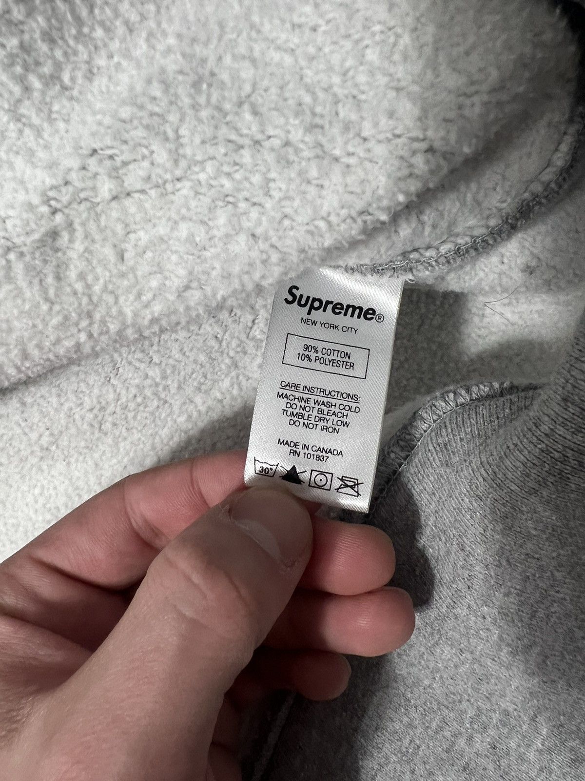 Supreme Supreme Grey Pullover Orange Logo - Size Medium Size US M / EU 48-50 / 2 - 6 Thumbnail