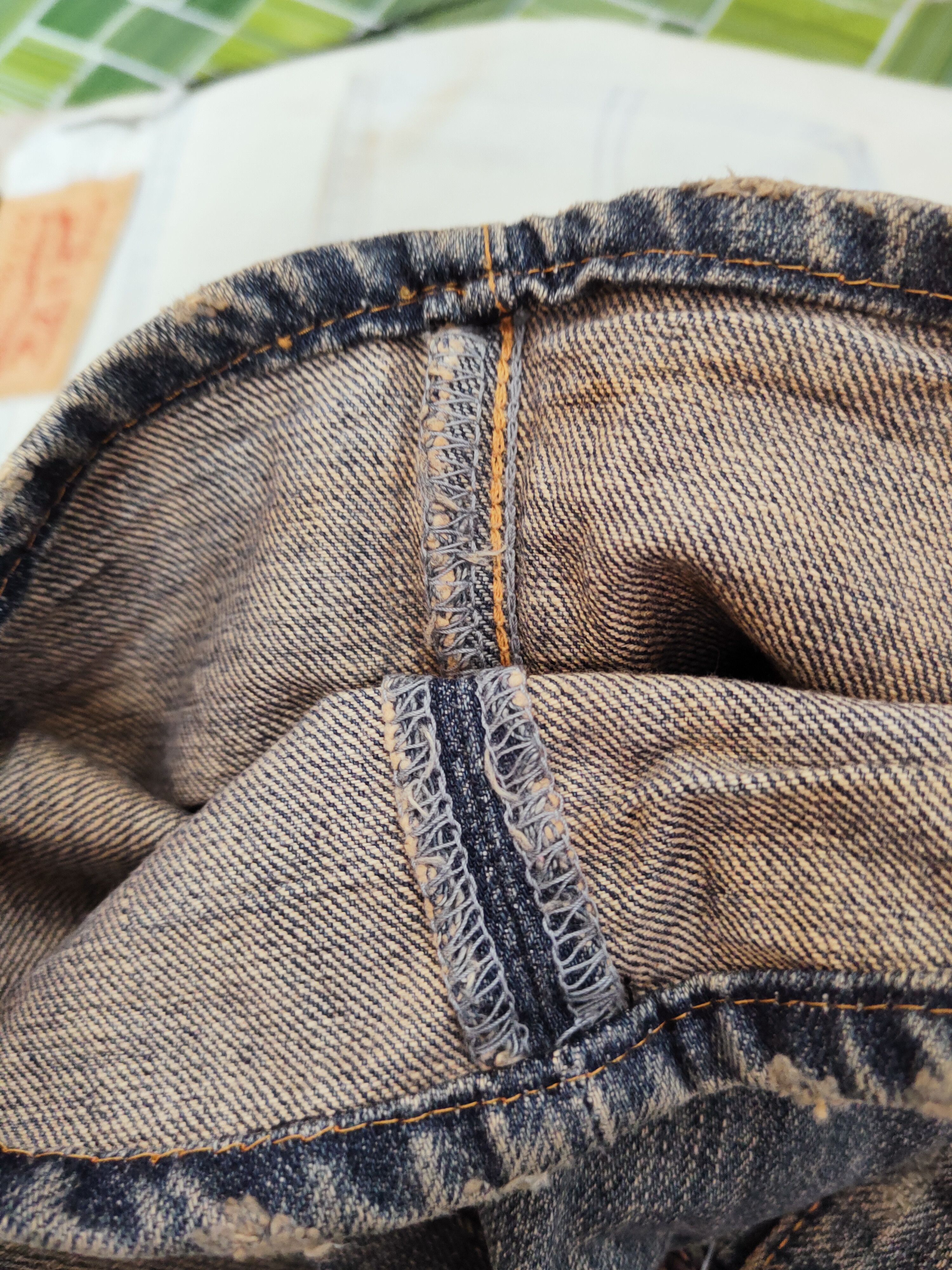 Japanese Brand Blue Way Dark Blue Faded Distressed Ripped Jeans #W784 Size US 32 / EU 48 - 12 Thumbnail