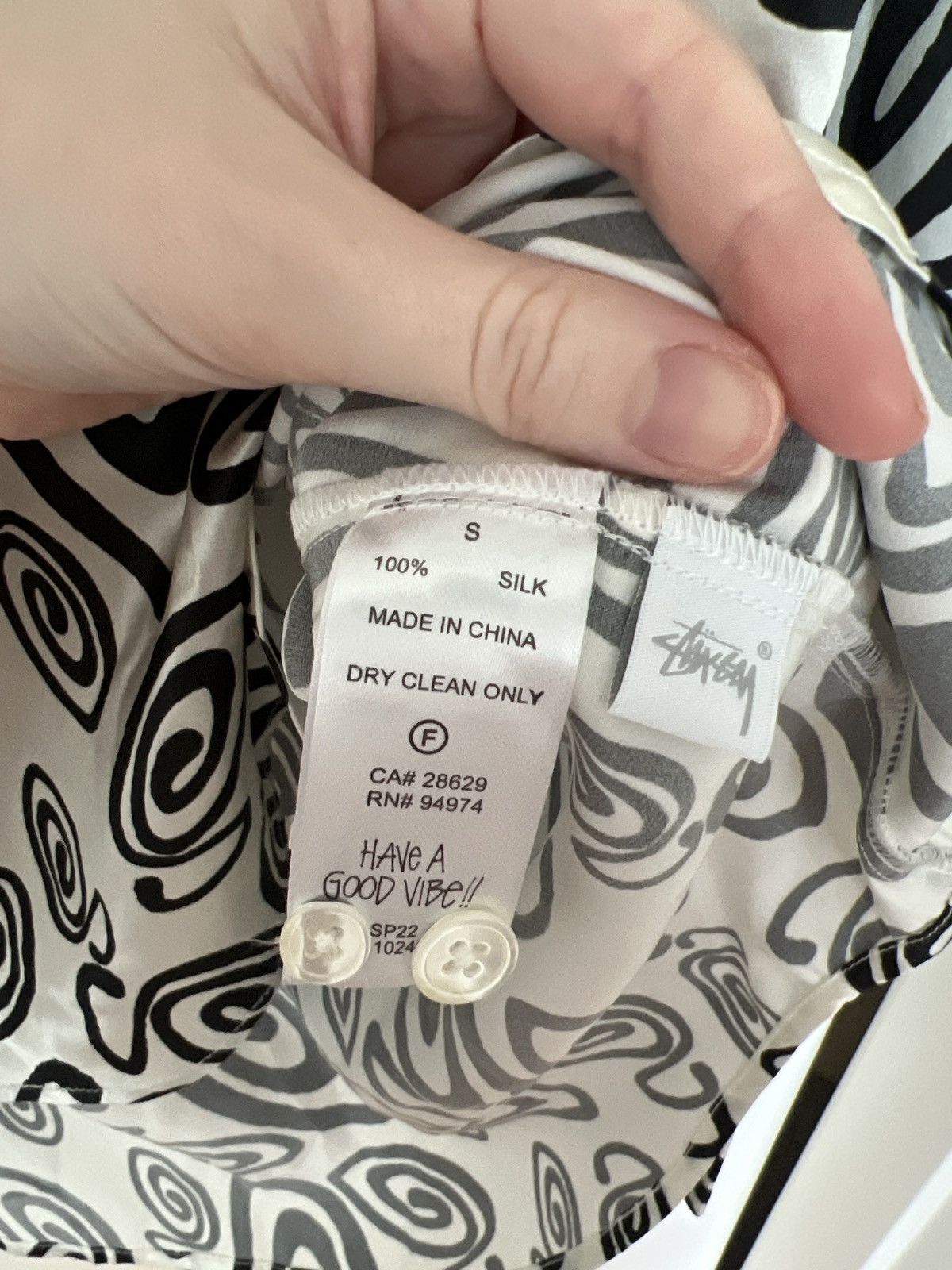 Stussy Stussy swirly s silk shirt Size US S / EU 44-46 / 1 - 4 Thumbnail