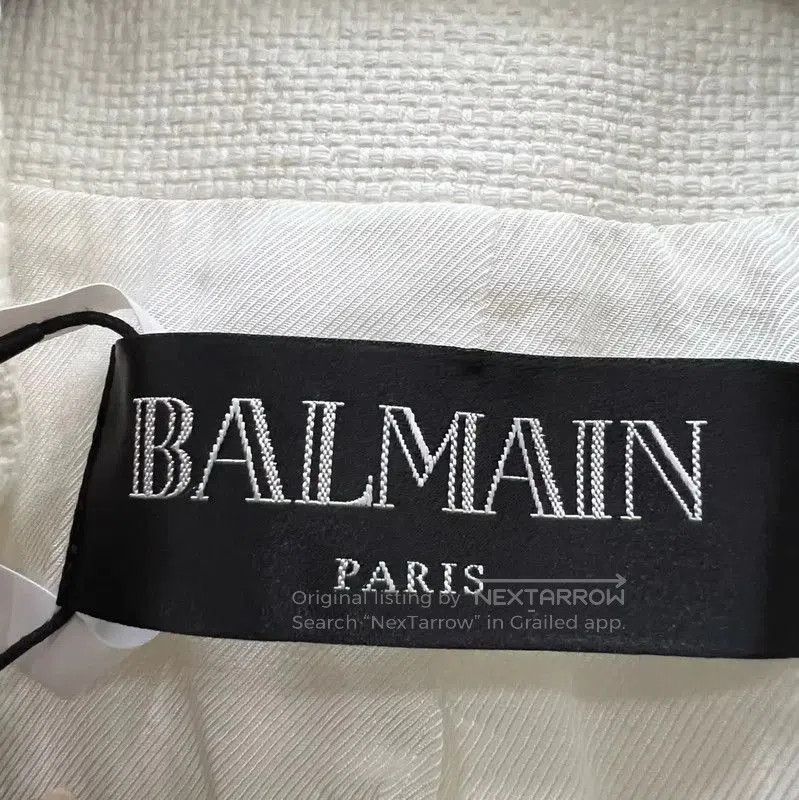 Balmain Balmain Women's White Cotton Jacket . Size XXS / US 00 / IT 34 - 4 Thumbnail