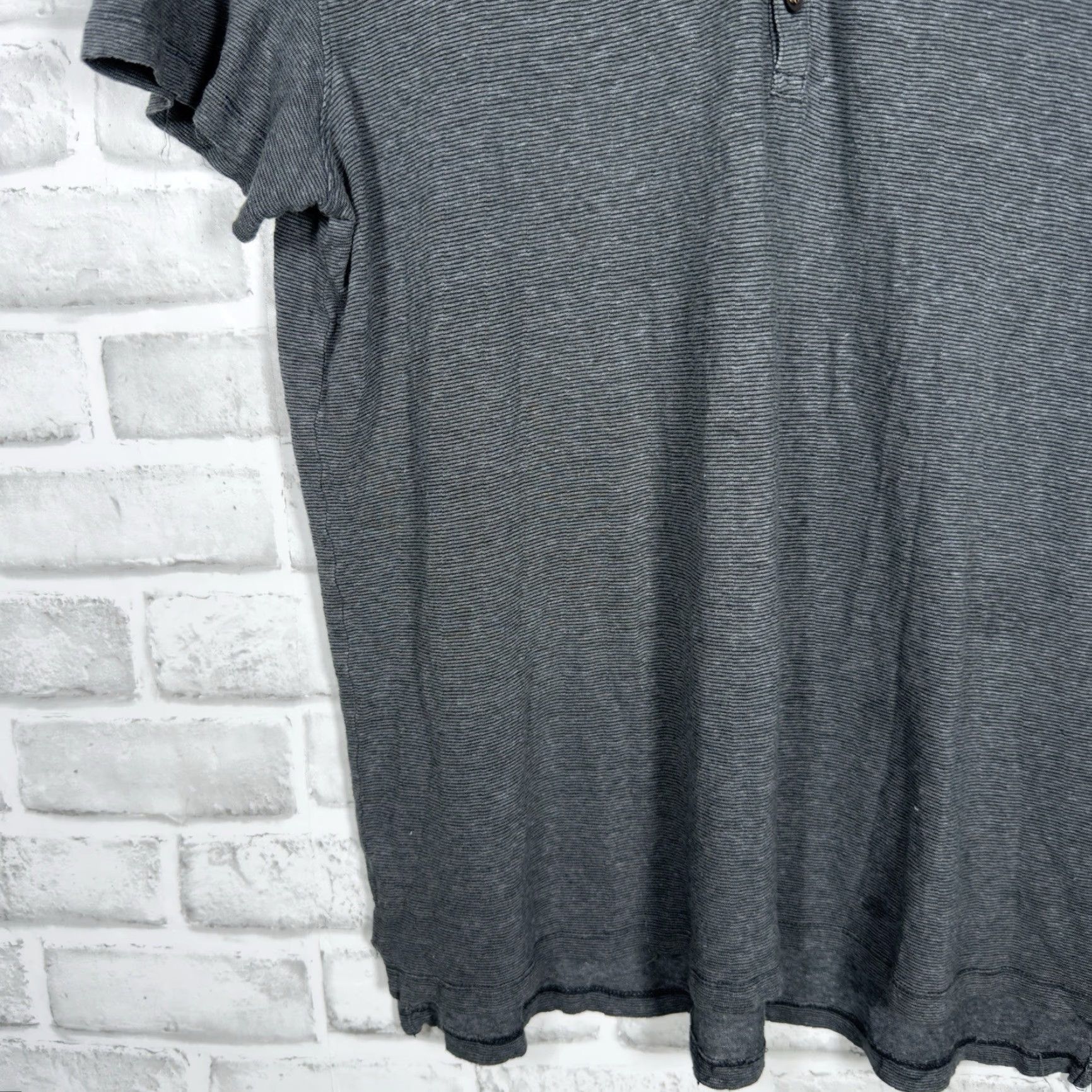 John Varvatos John Varvatos Luxe Casual Polo Shirt Mens Size L Gray Polo Casual Mens L Gray John Varvatos Luxe Casual Polo Shirt Size US L / EU 52-54 / 3 - 3 Thumbnail